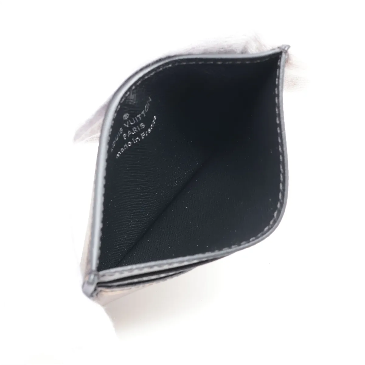Monogram Macassar Neo Portecarte M60166 Brown x Black Pass Case (RFID Activated) — view 3