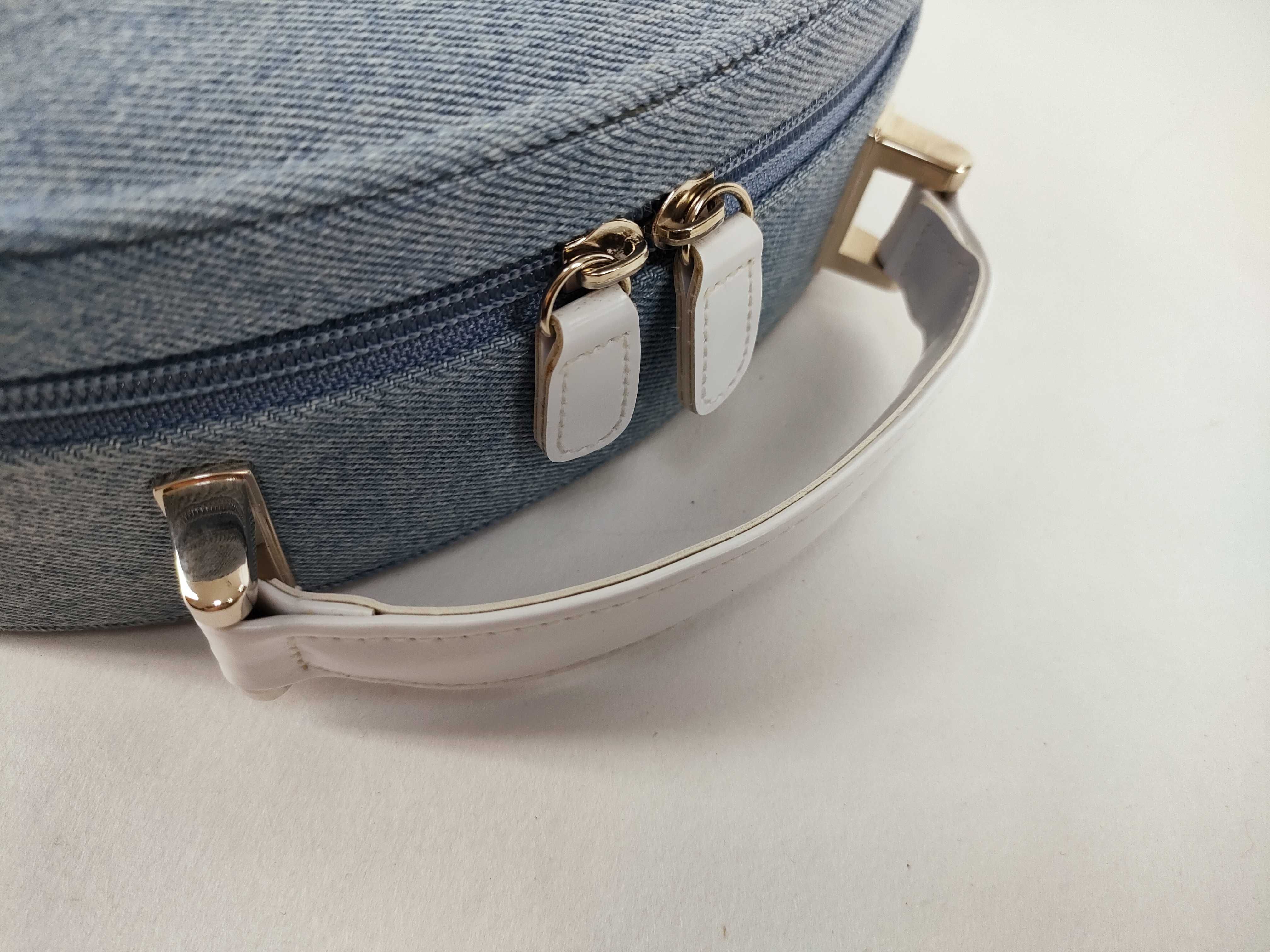 denim cosmetic box vanity bag — view 3