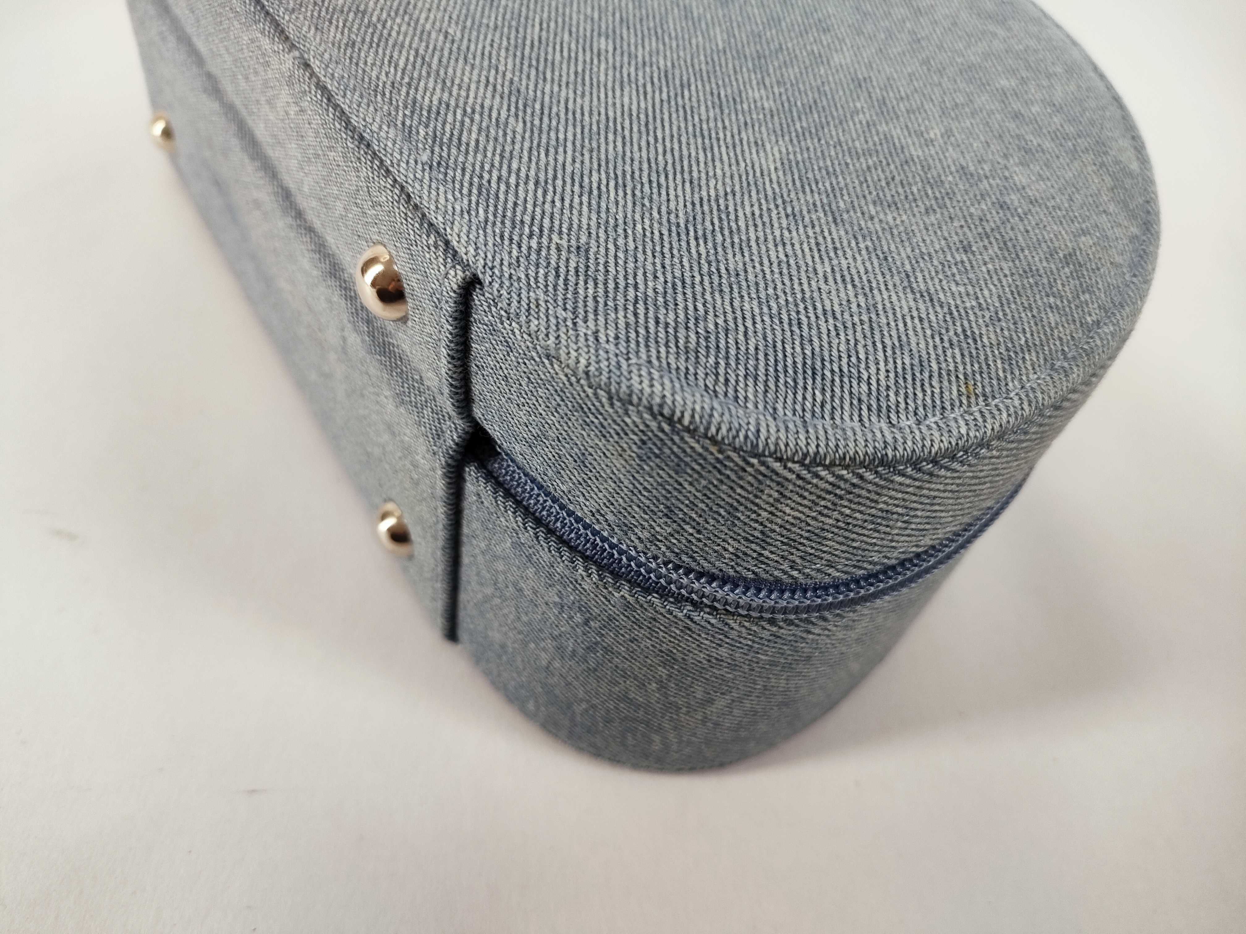 denim cosmetic box vanity bag — view 6