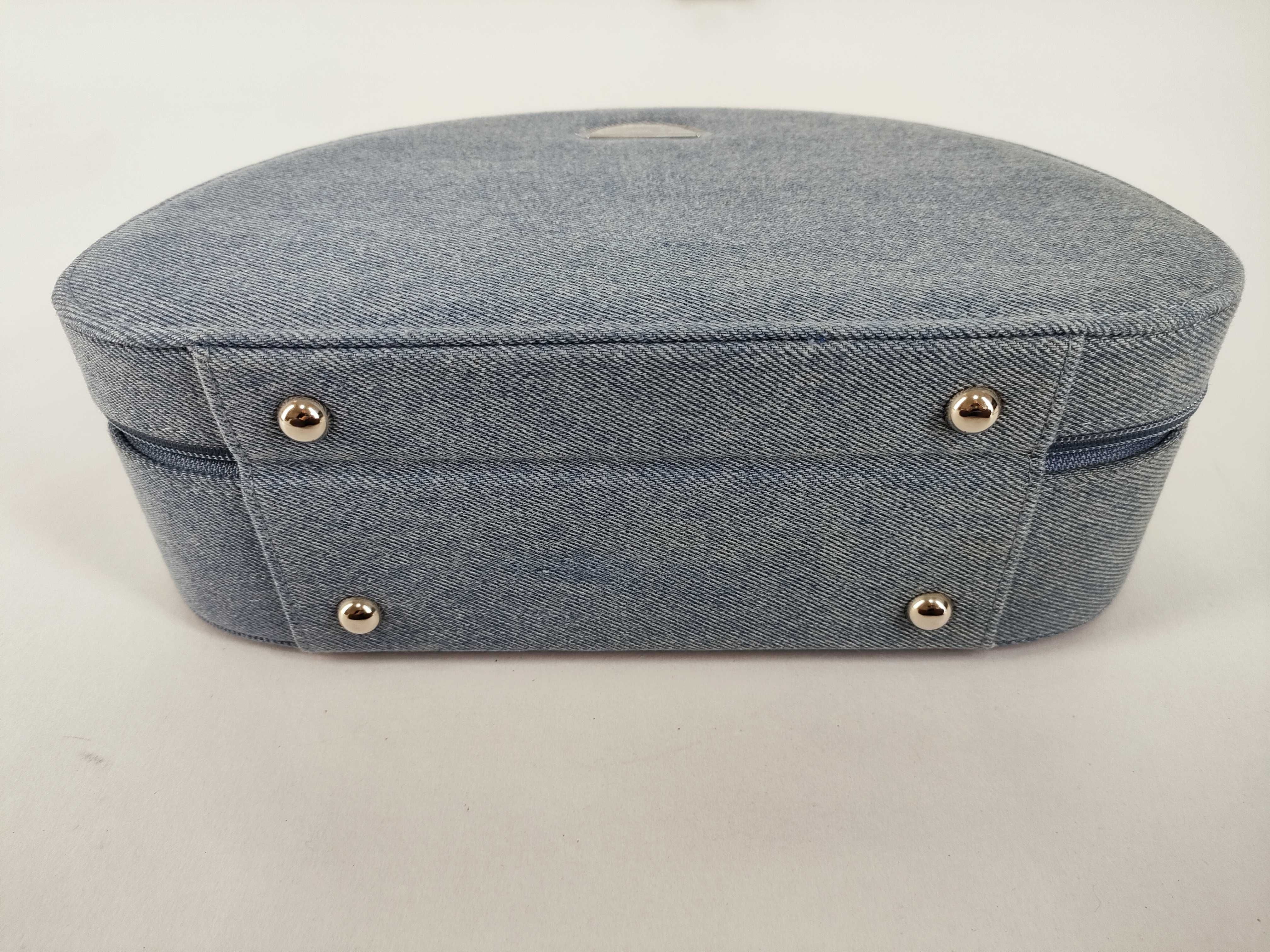 denim cosmetic box vanity bag — view 7