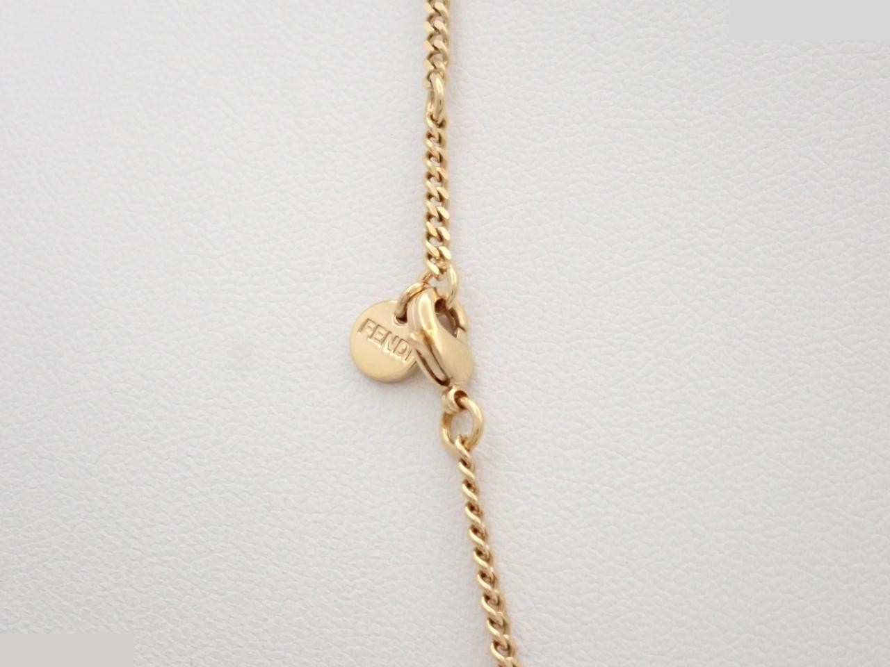 Forever Fendi Stone Gold Necklace, neck circumference approximately 58cm — view 2