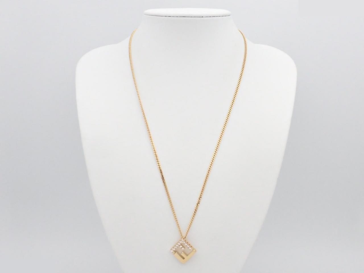 Forever Fendi Stone Gold Necklace, neck circumference approximately 58cm — view 3