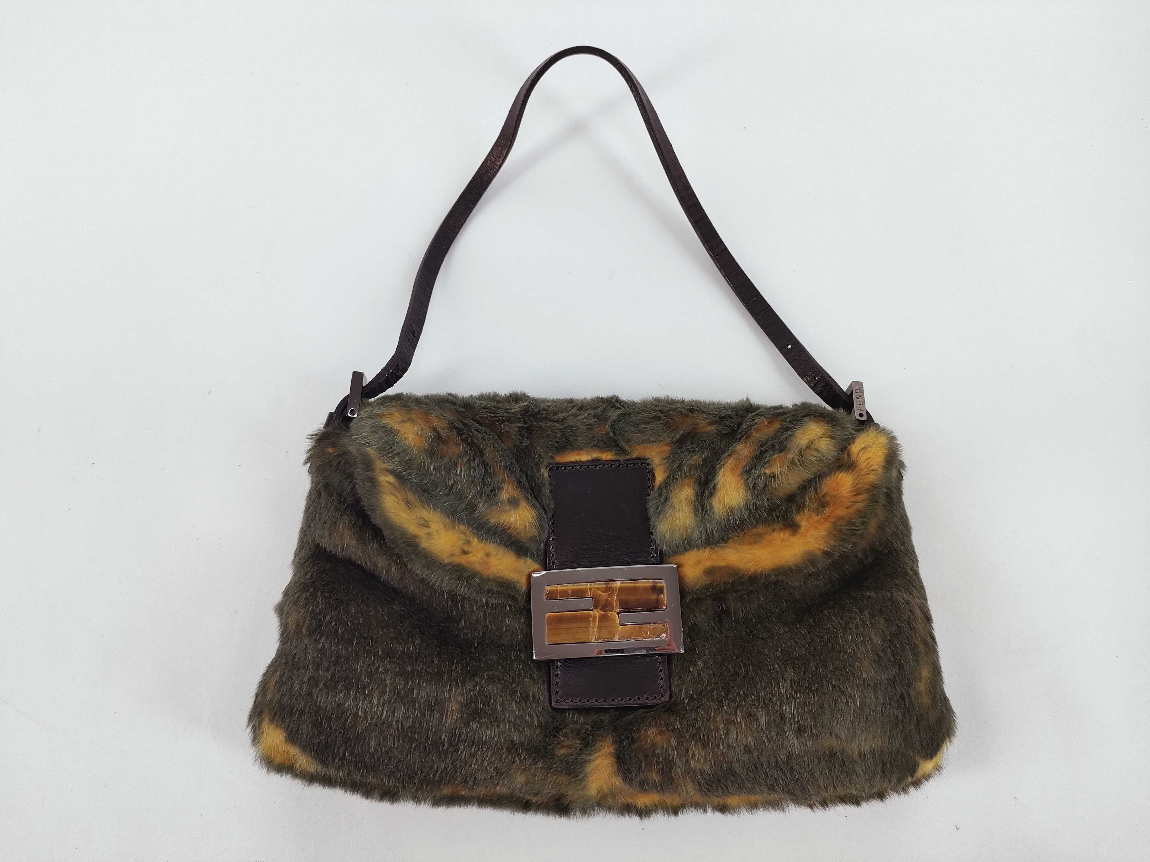 Mamma Fendi Fur Jungle Mamma Bucket Shoulder Bag