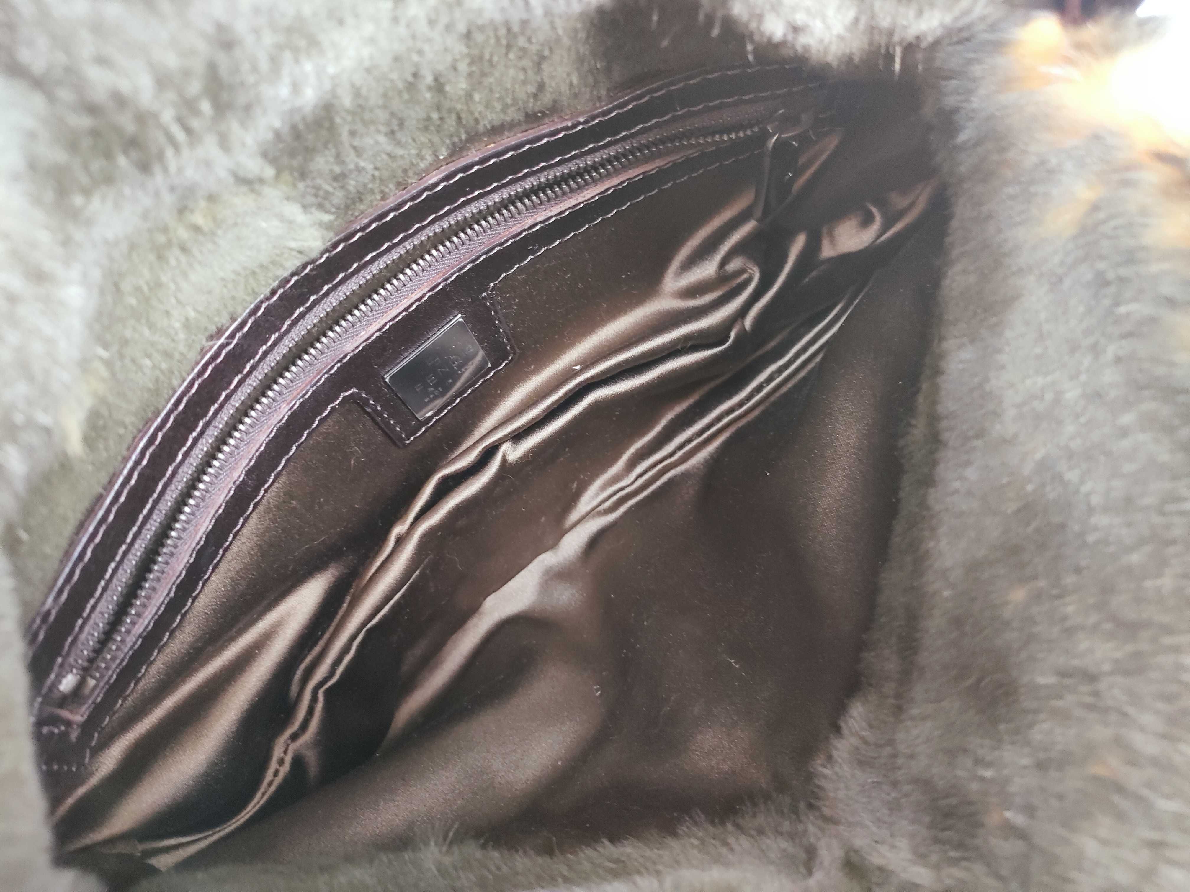 Mamma Fendi Fur Jungle Mamma Bucket Shoulder Bag — view 11