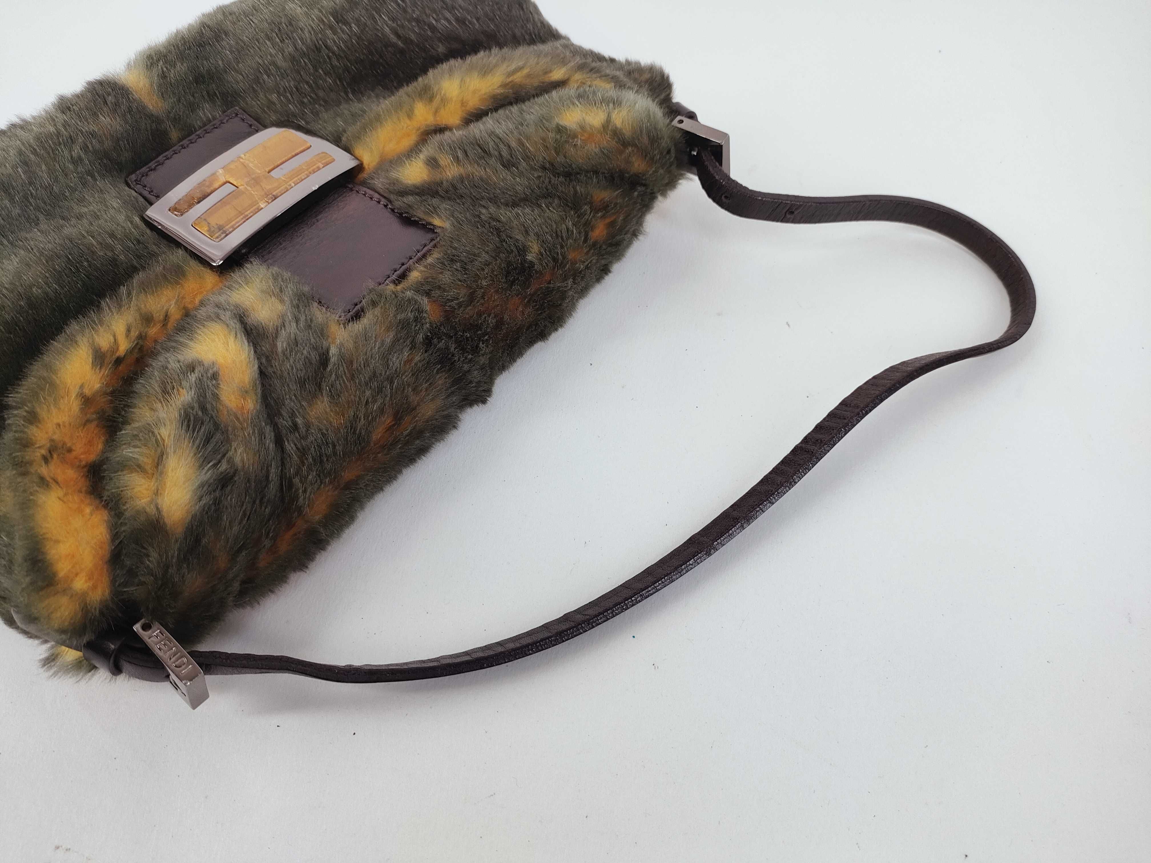 Mamma Fendi Fur Jungle Mamma Bucket Shoulder Bag — view 3