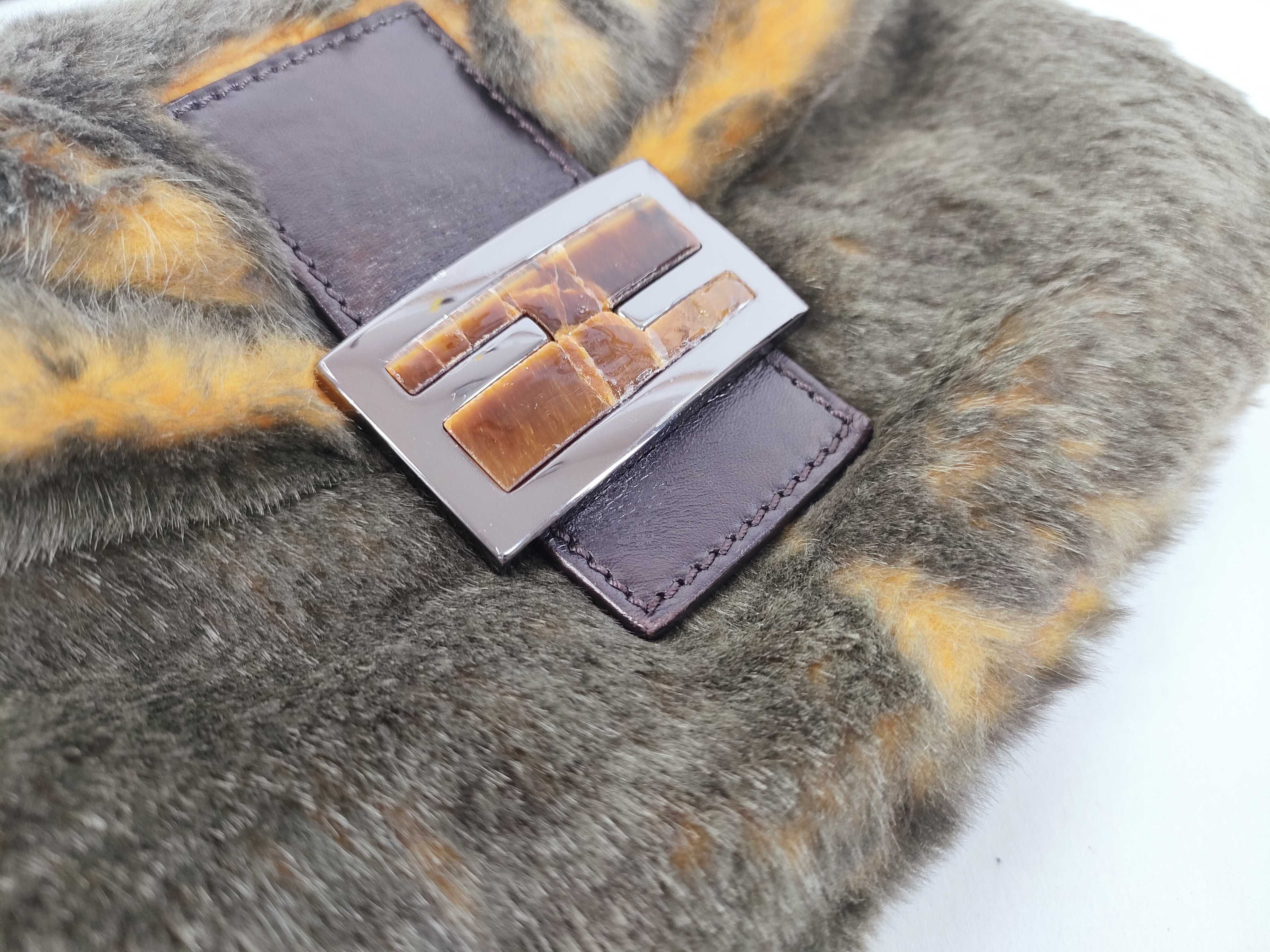 Mamma Fendi Fur Jungle Mamma Bucket Shoulder Bag — view 8