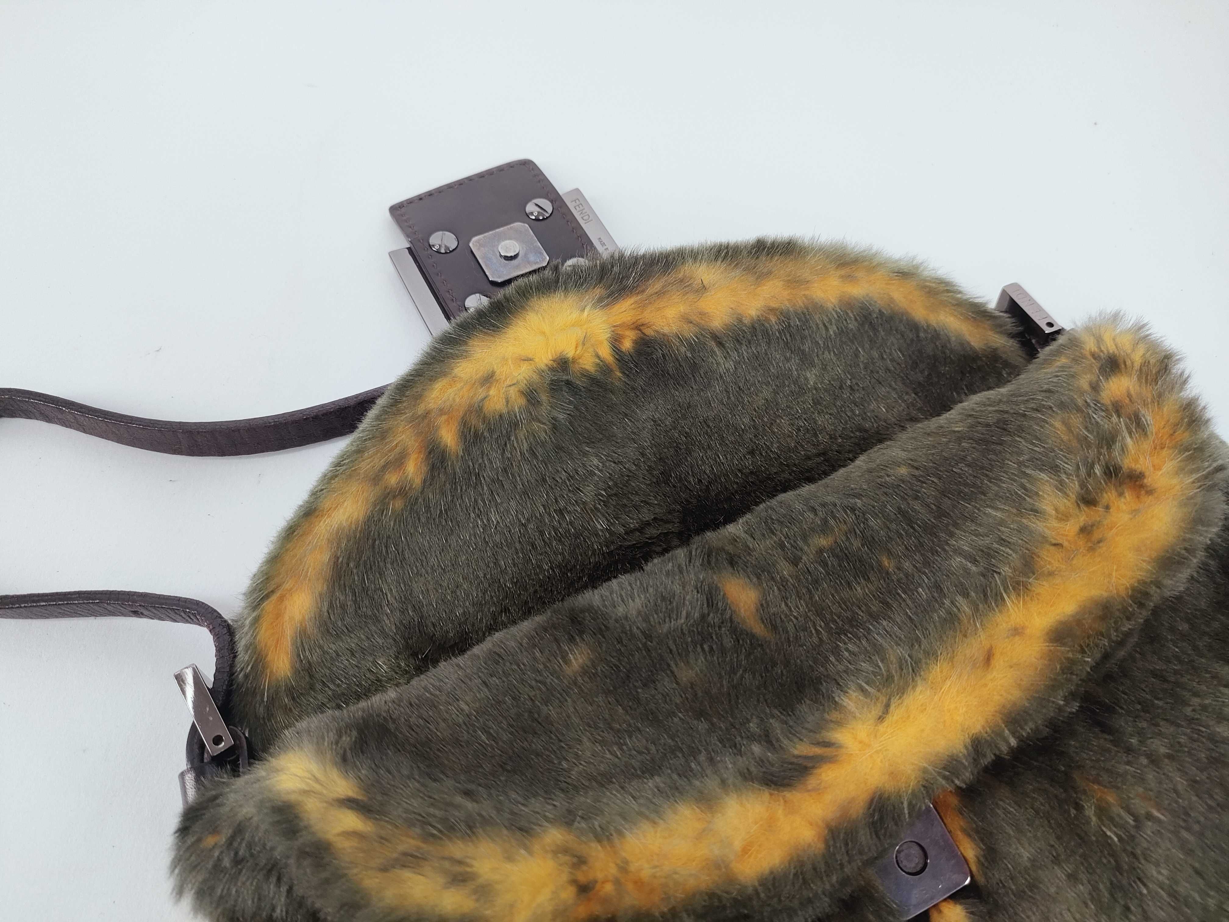 Mamma Fendi Fur Jungle Mamma Bucket Shoulder Bag — view 9