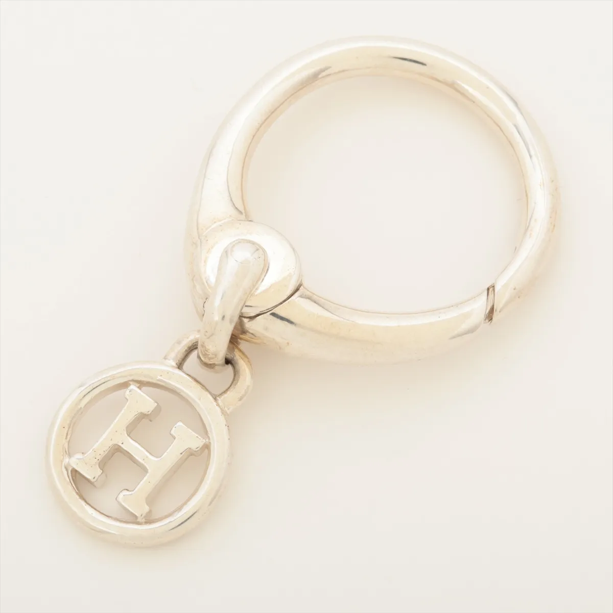 H-logo charm, 925 sterling silver. — view 2