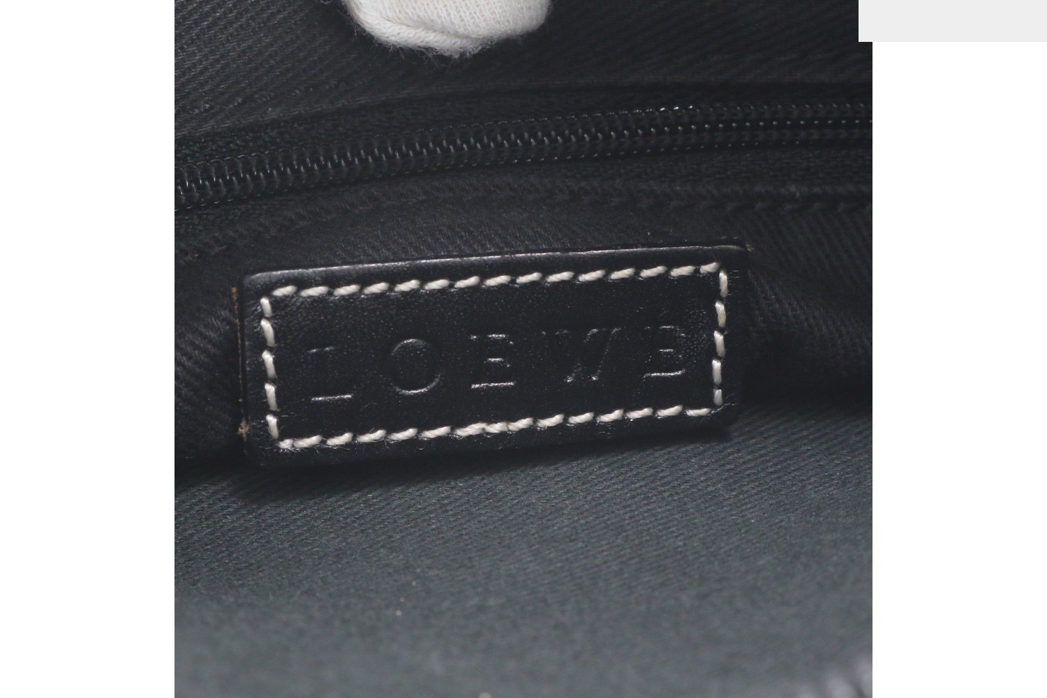 Anagram Repeat Canvas Leather Tote Bag — view 8