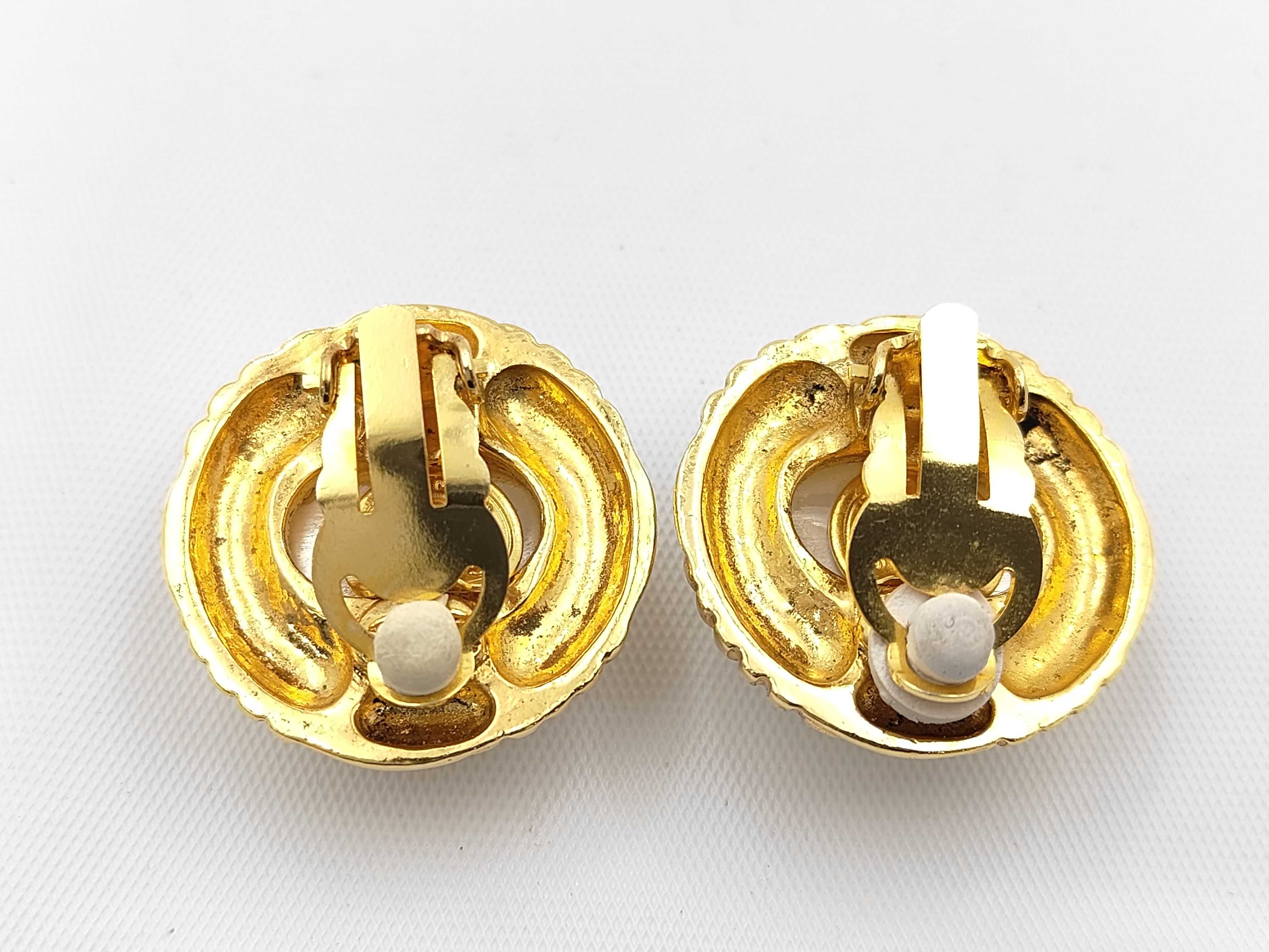 Pearl Gold Earrings — view 2