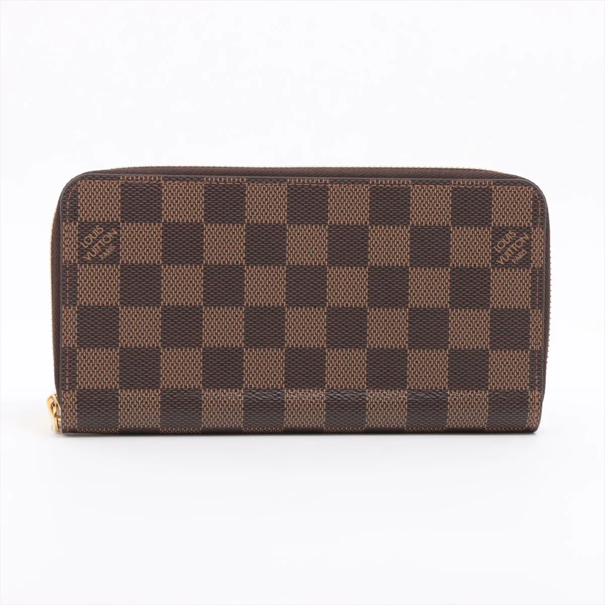 Damier Zippy Wallet N41661 Brown Round Zip Wallet RFID Reaction
