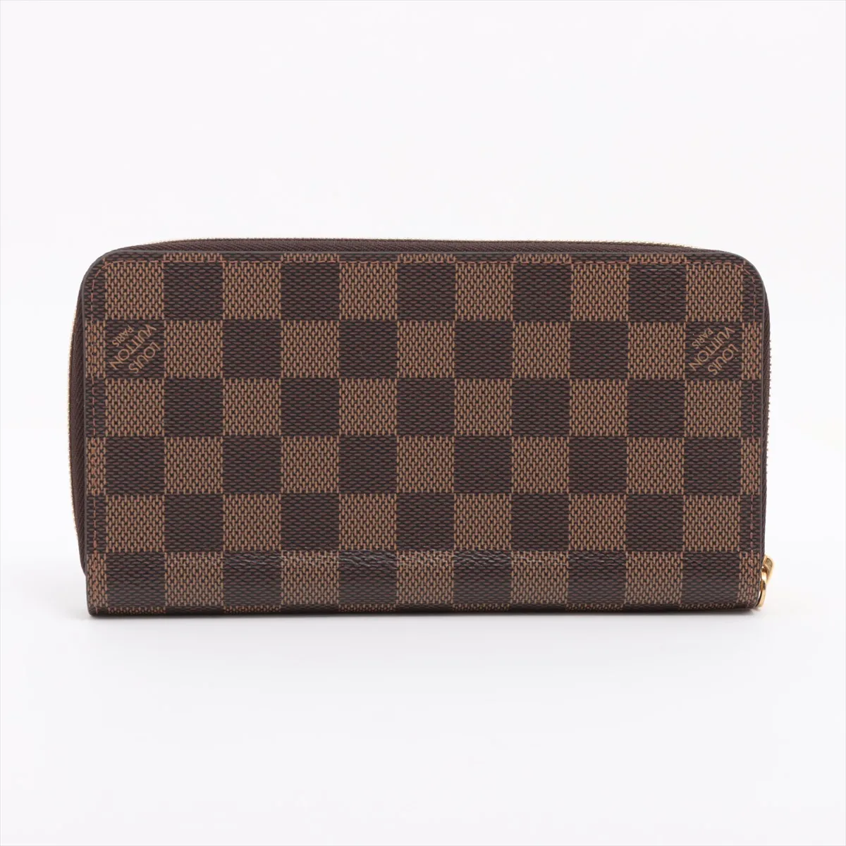 Damier Zippy Wallet N41661 Brown Round Zip Wallet RFID Reaction — view 2