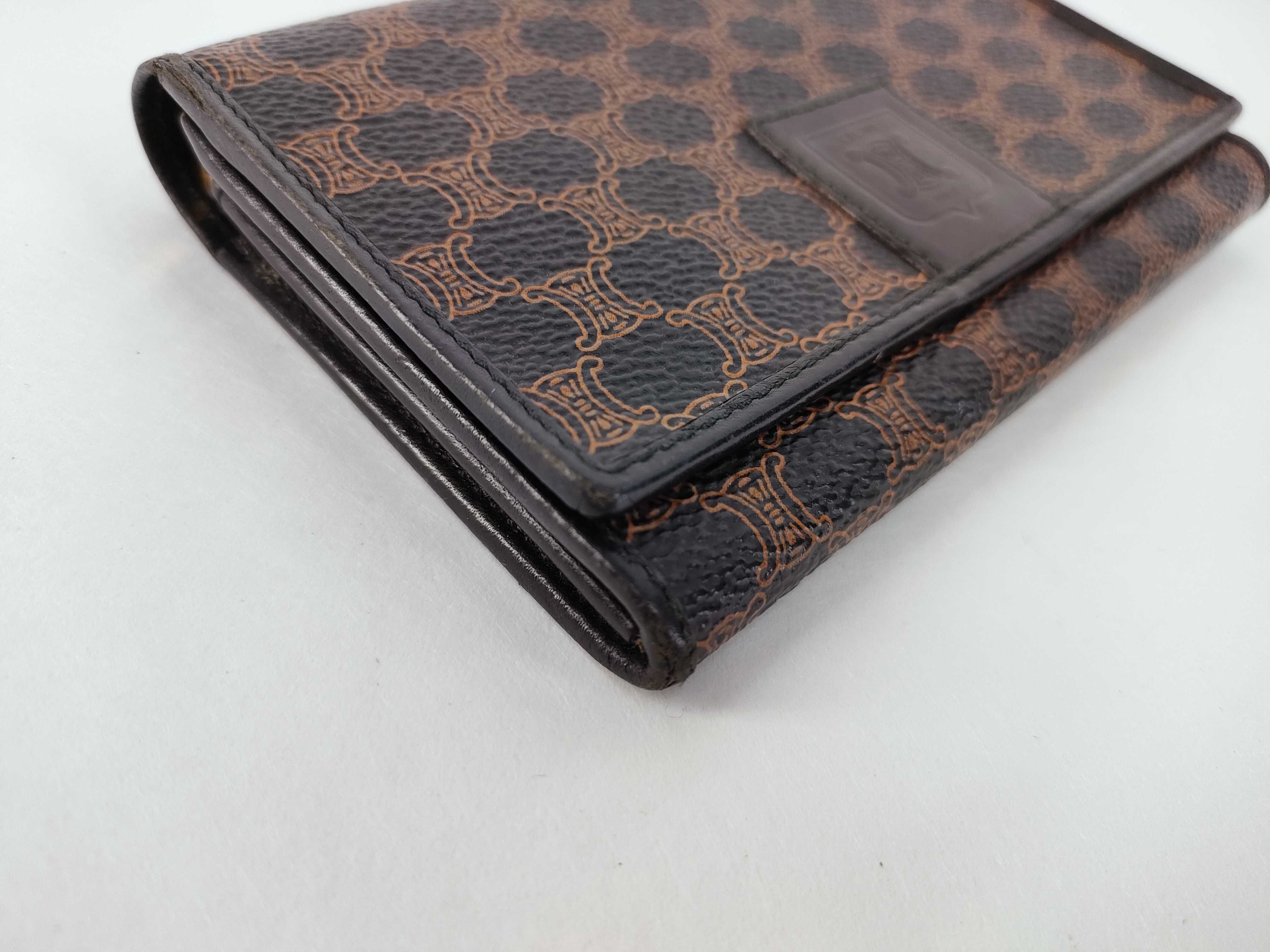 Macadam pattern bi-fold compact wallet, black wallet — view 3
