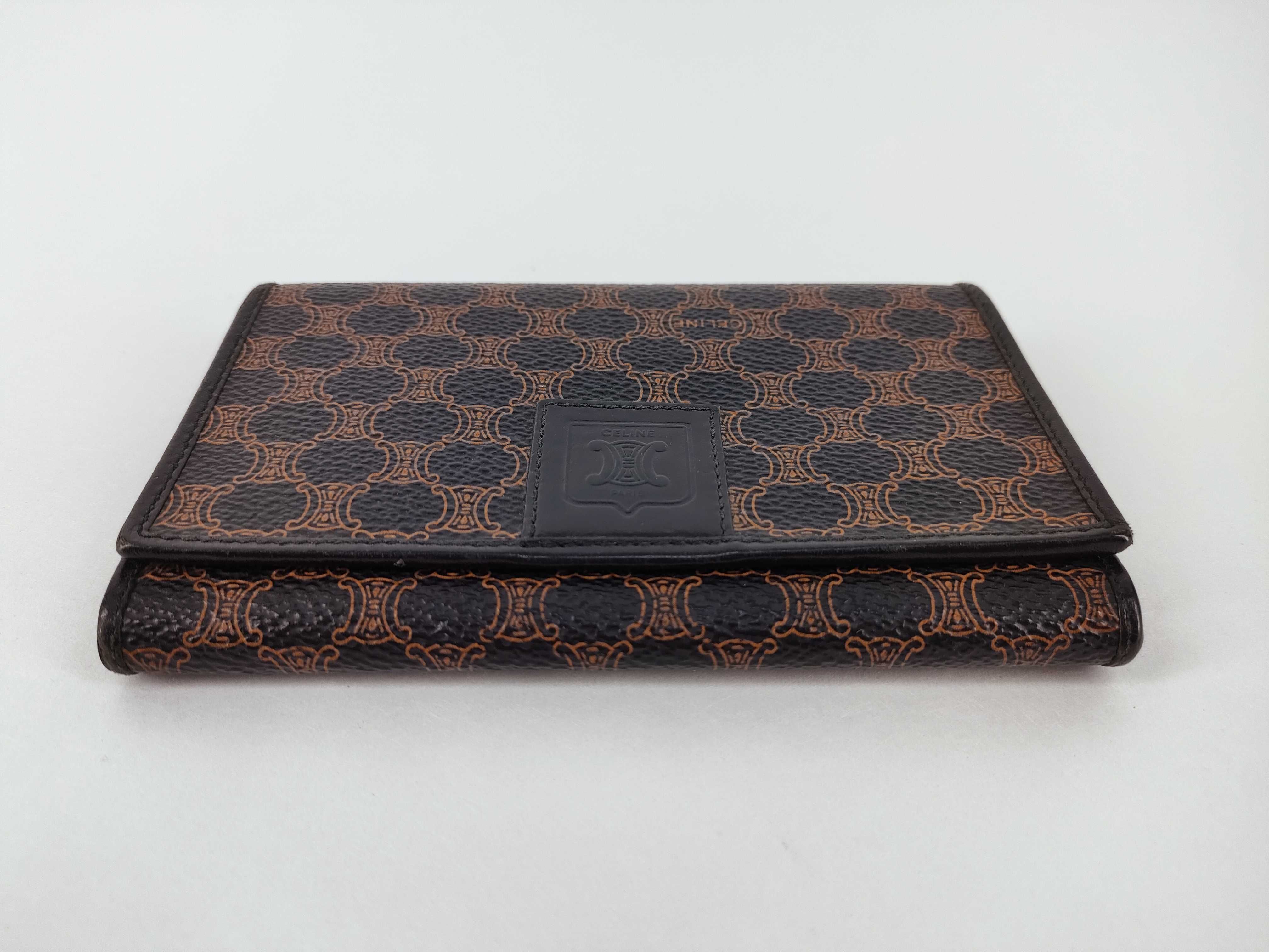 Macadam pattern bi-fold compact wallet, black wallet — view 5