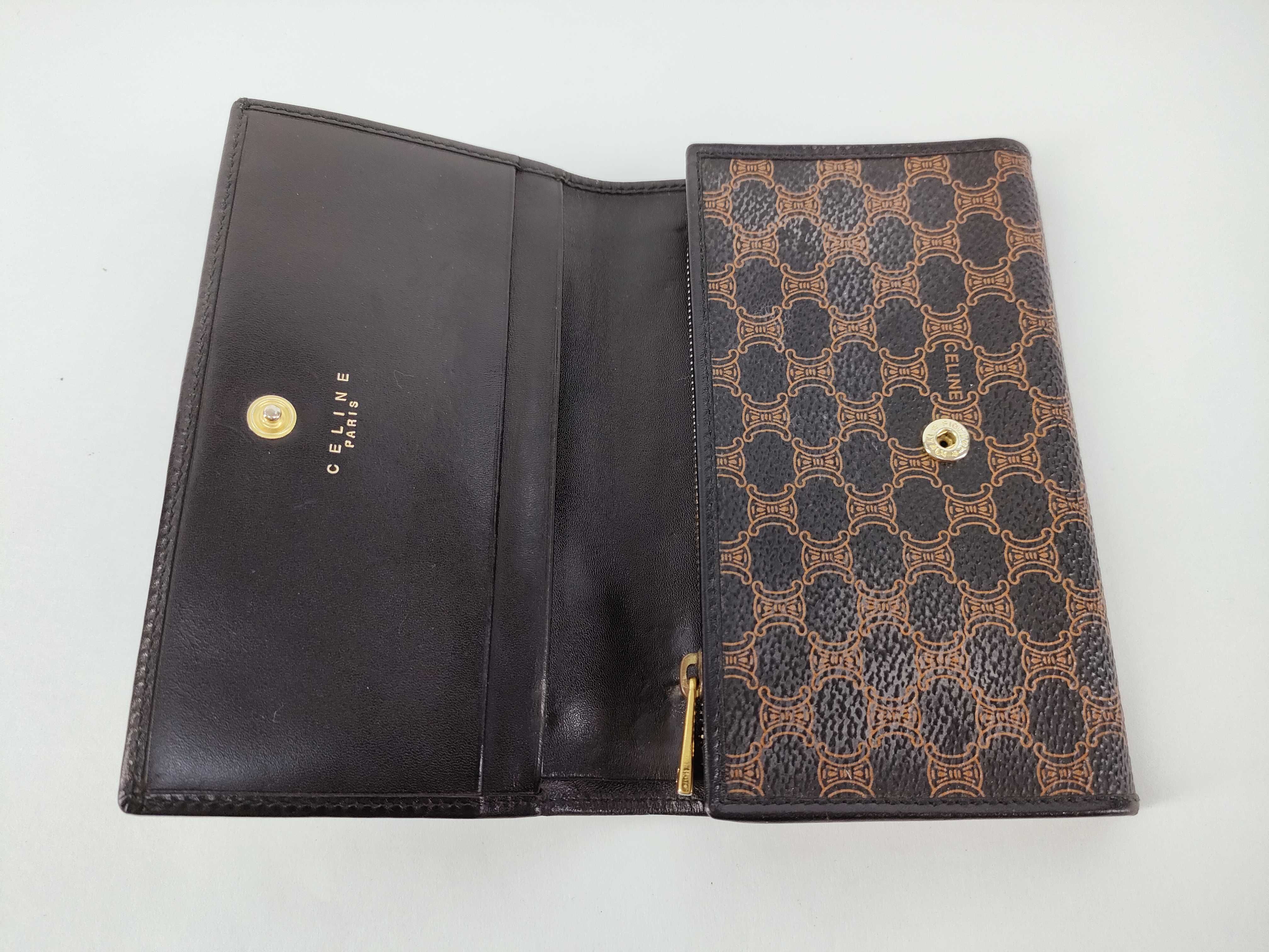 Macadam pattern bi-fold compact wallet, black wallet — view 9
