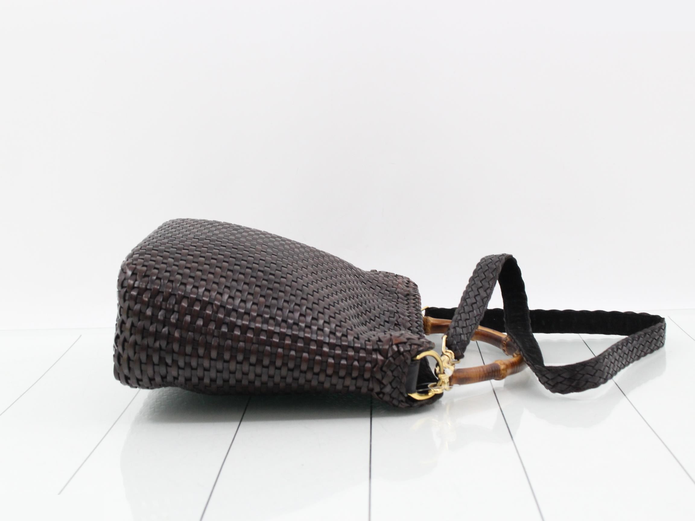 woven bamboo 2-way bag — view 3