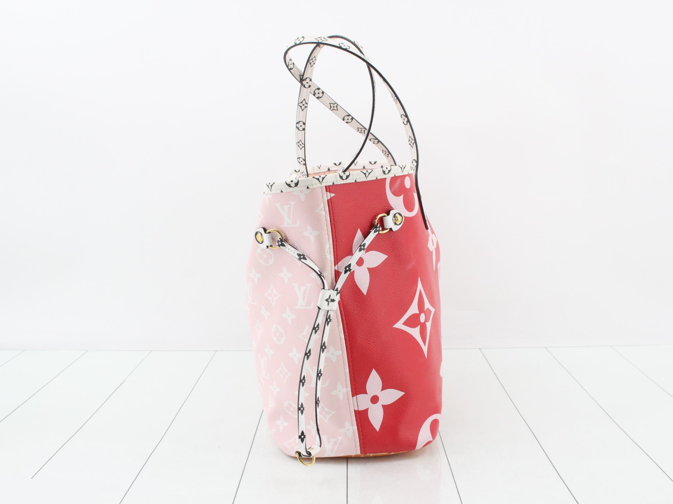 Monogram Giant Neverfull MM Tote Bag with Pouch — view 4