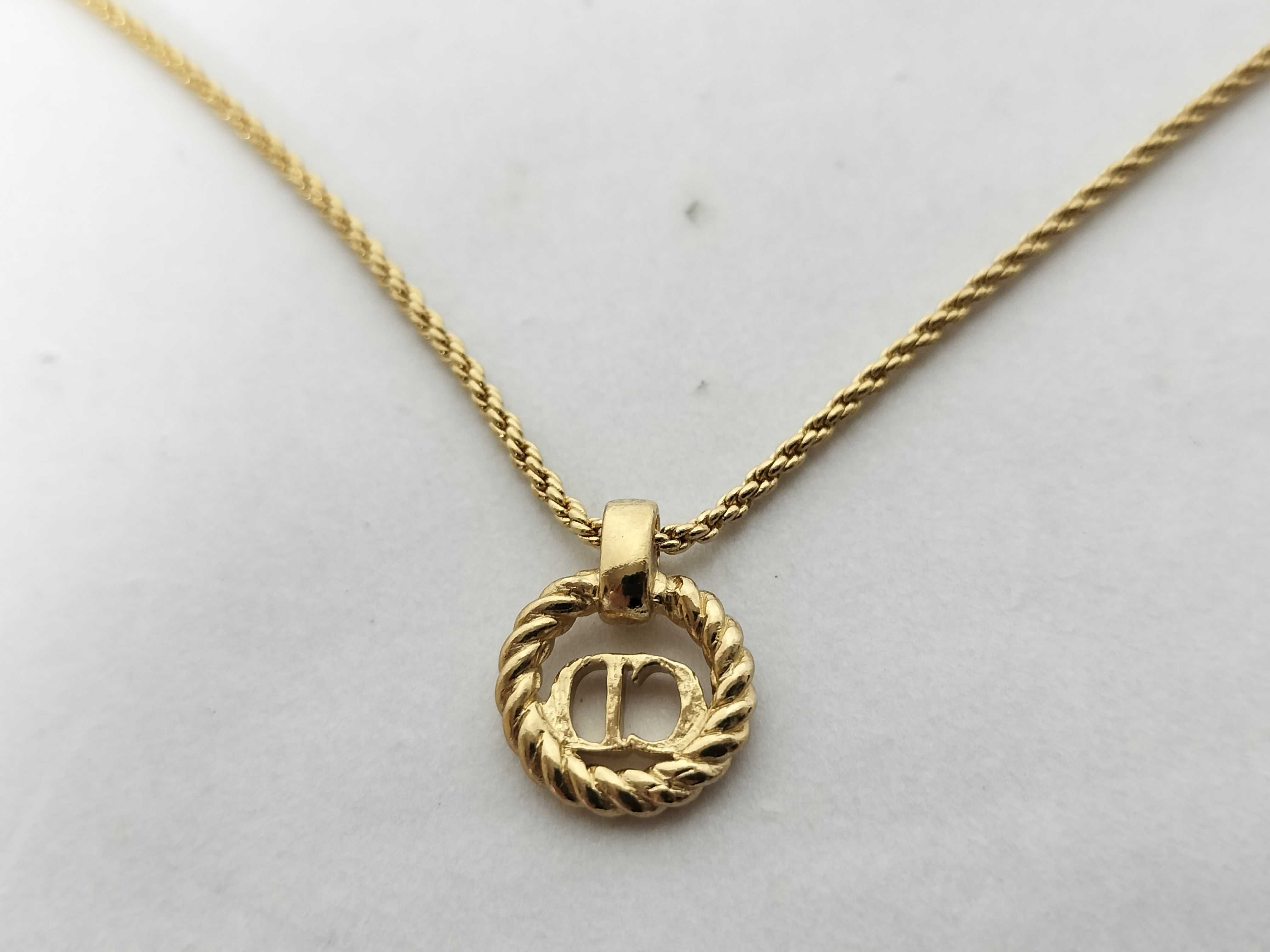 Circle CD Logo Necklace — view 2