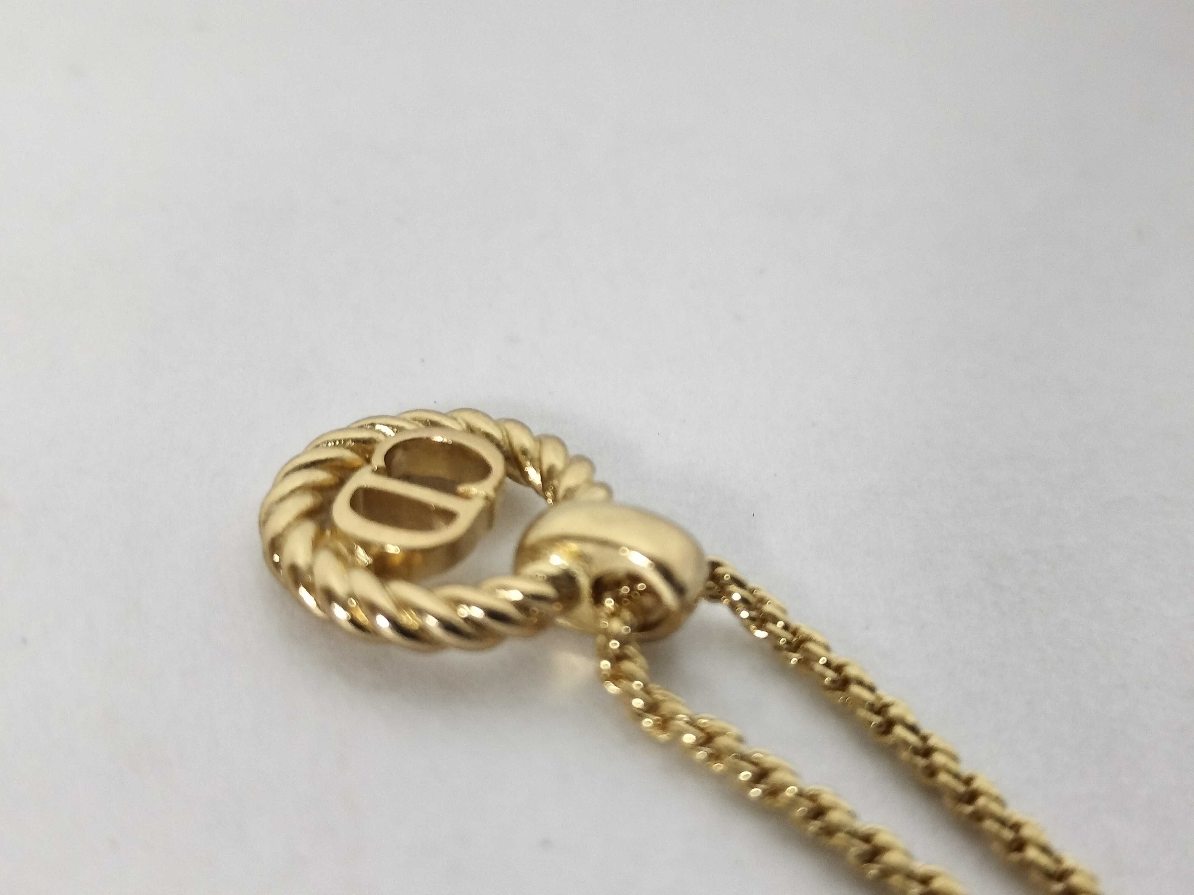 Circle CD Logo Necklace — view 3