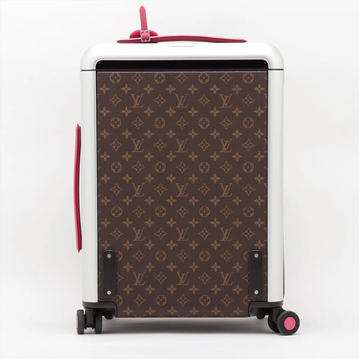 [Individually packaged] Louis Vuitton Monogram Macassar Horizon 55 M12612 Brown x Pink, PIN code 505, RFID responsive. — view 2