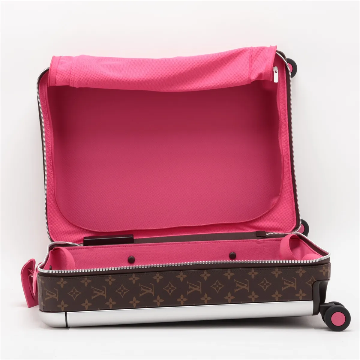 [Individually packaged] Louis Vuitton Monogram Macassar Horizon 55 M12612 Brown x Pink, PIN code 505, RFID responsive. — view 5