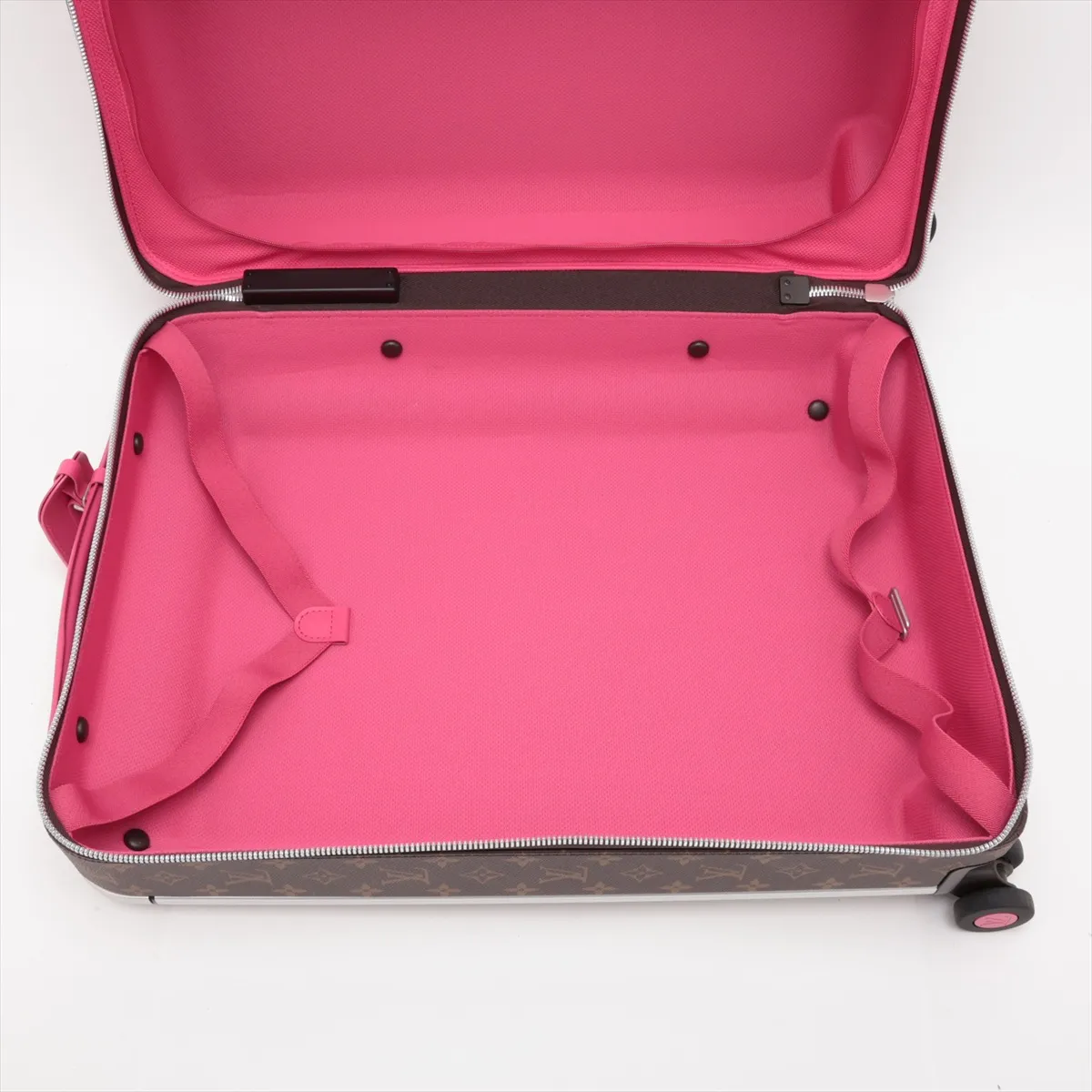 [Individually packaged] Louis Vuitton Monogram Macassar Horizon 55 M12612 Brown x Pink, PIN code 505, RFID responsive. — view 6