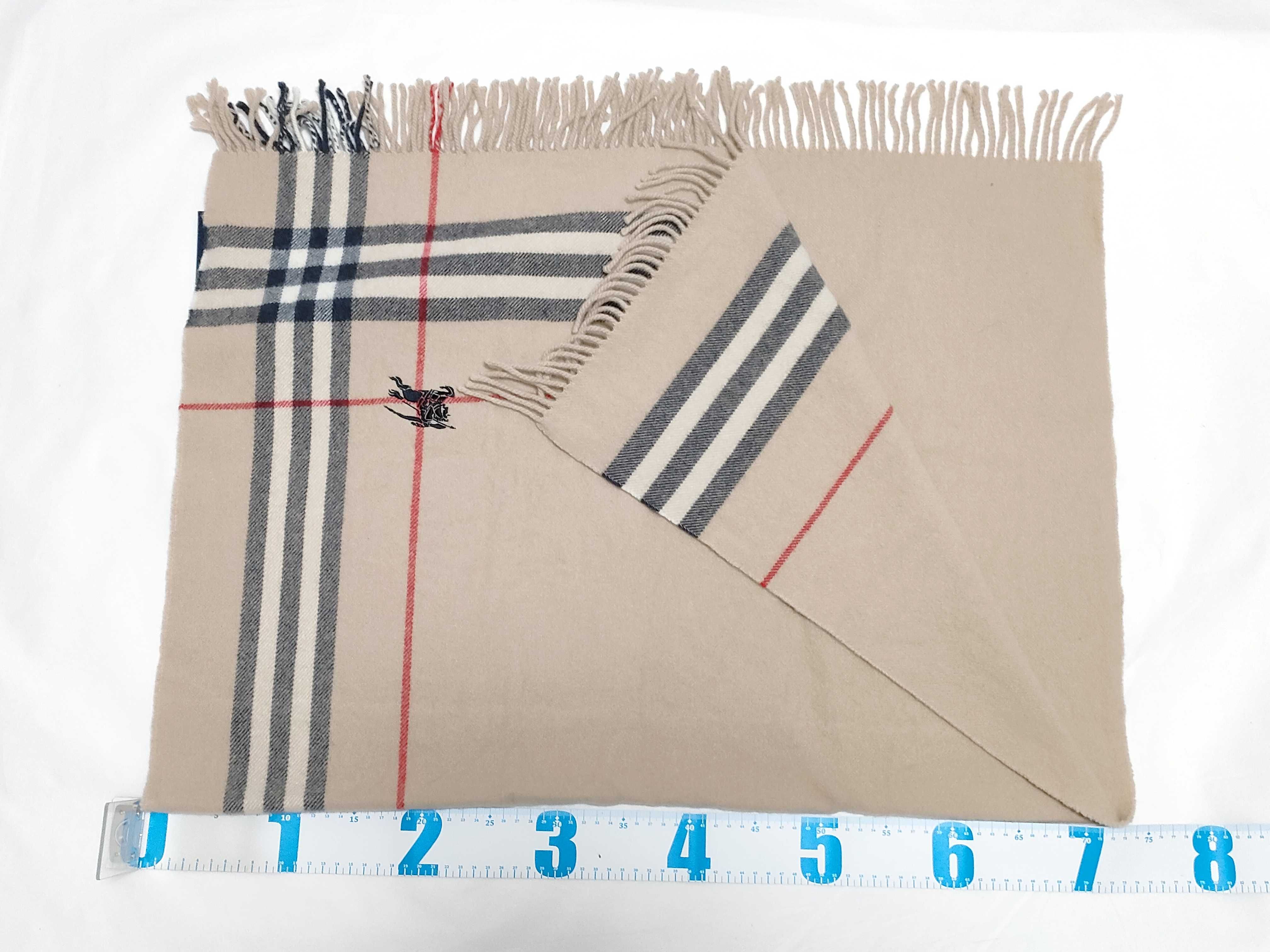 Nova Check Beige Shawl, Throw, and Other Accessories — view 2