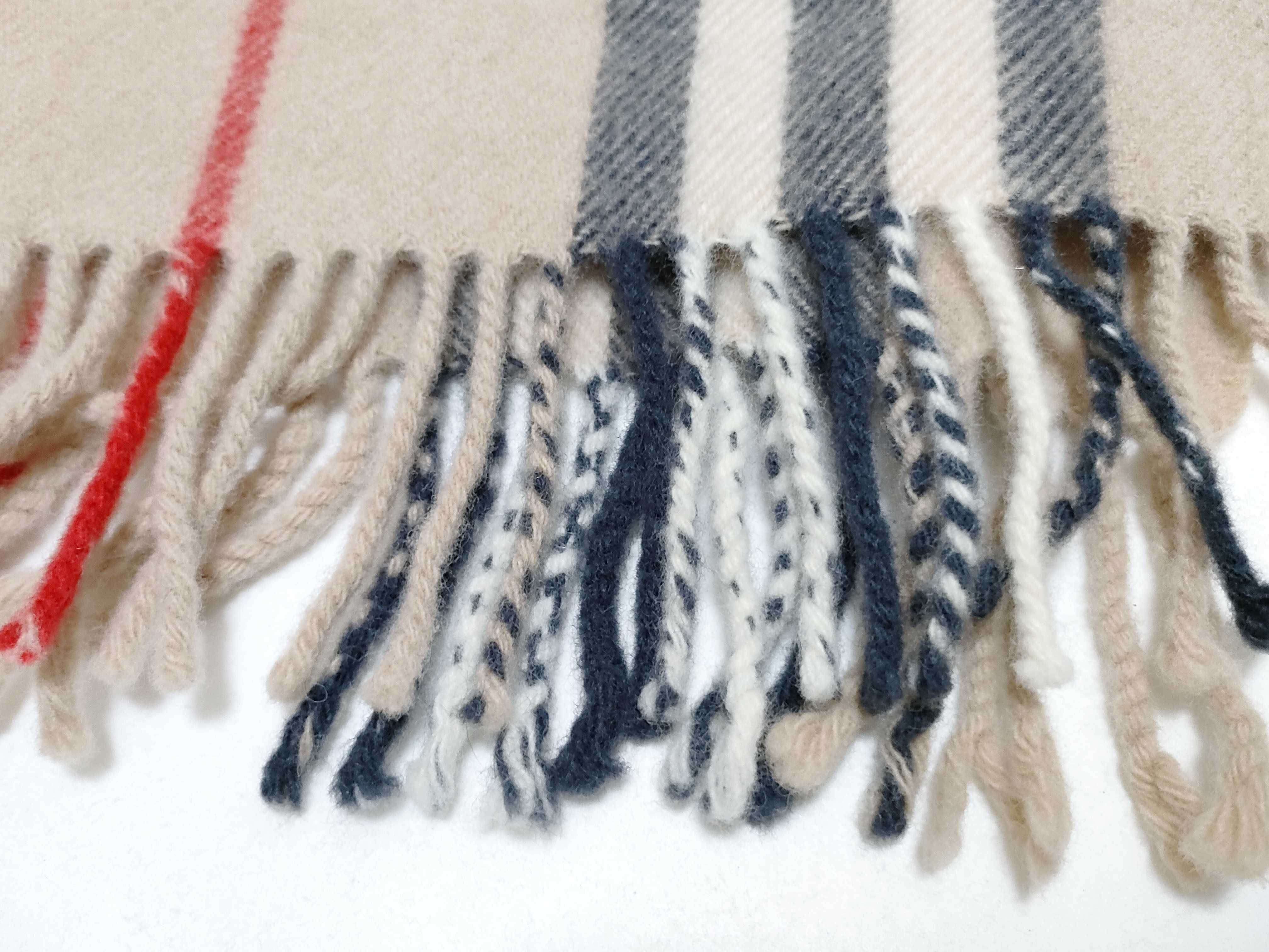 Nova Check Beige Shawl, Throw, and Other Accessories — view 7