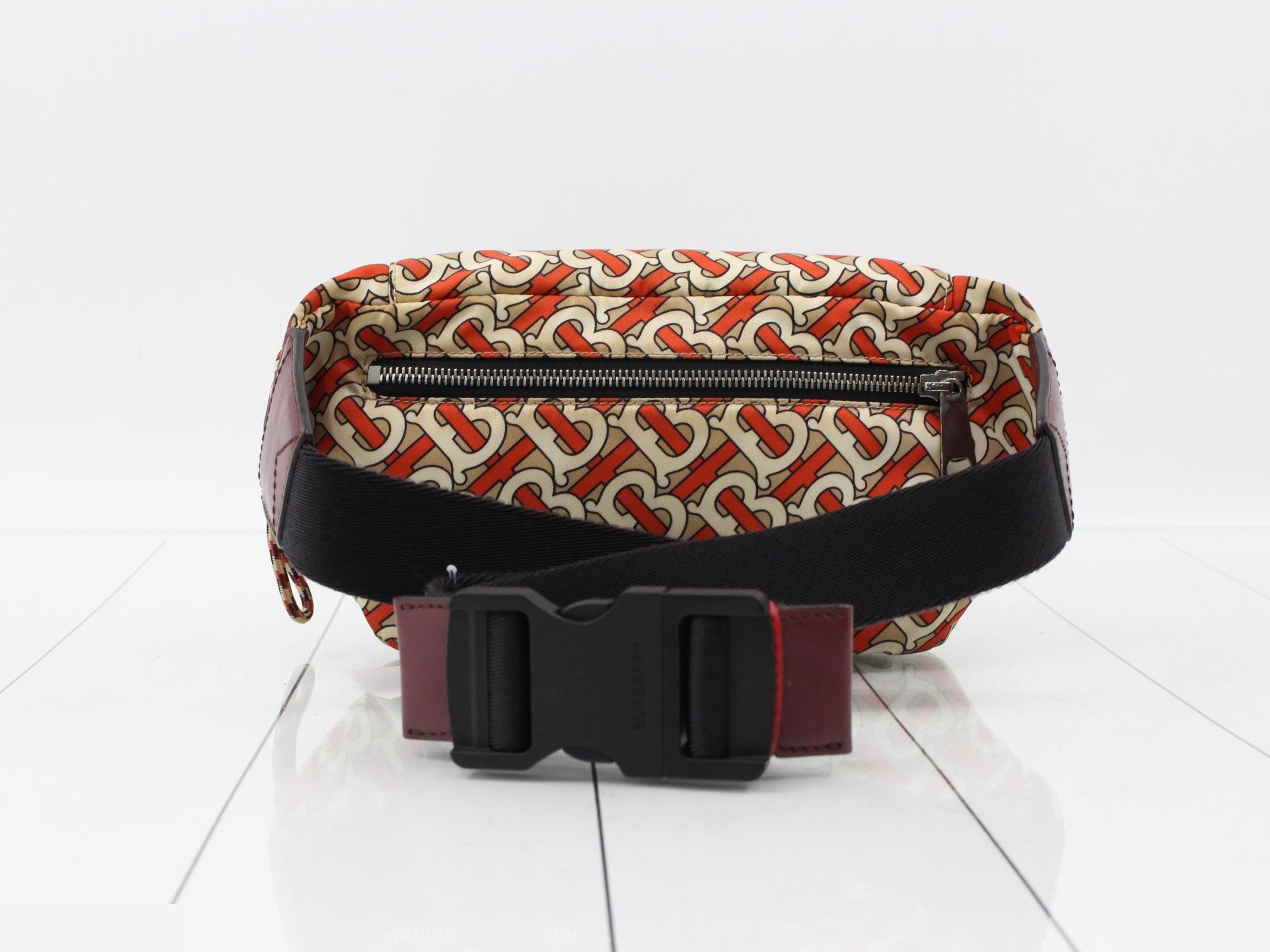 Nylon TB Monogram Body Bag/Waist Bag, Multicolor — view 2