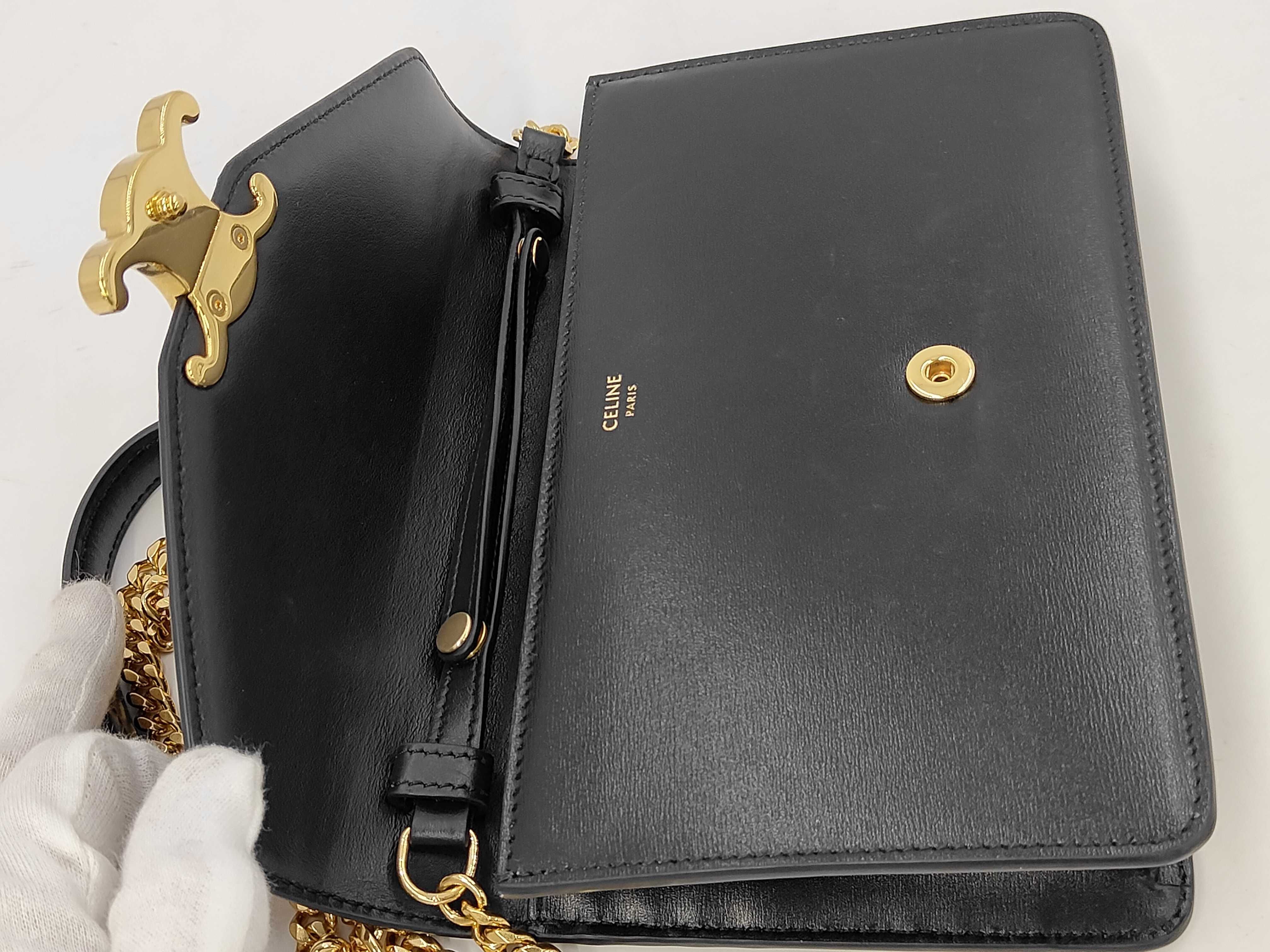 Triomphe Chain Shoulder Bag — view 8