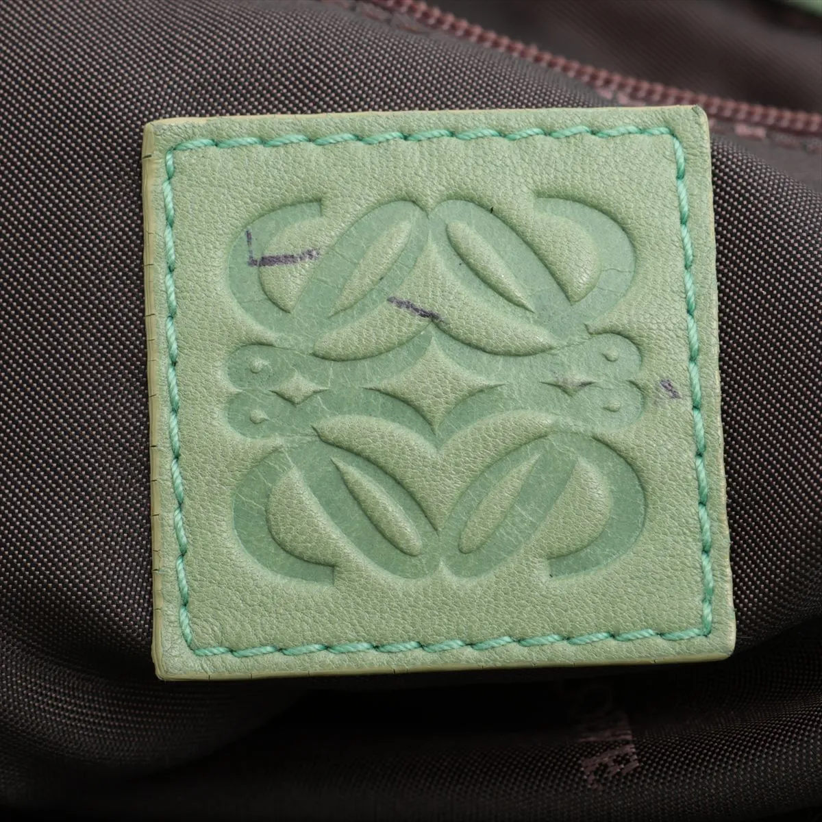 leather handbag green — view 11