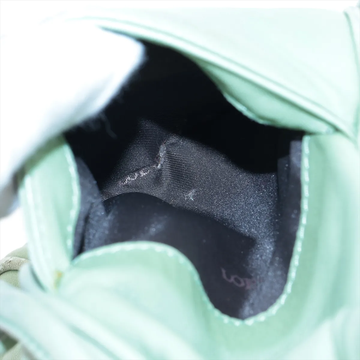 leather handbag green — view 10