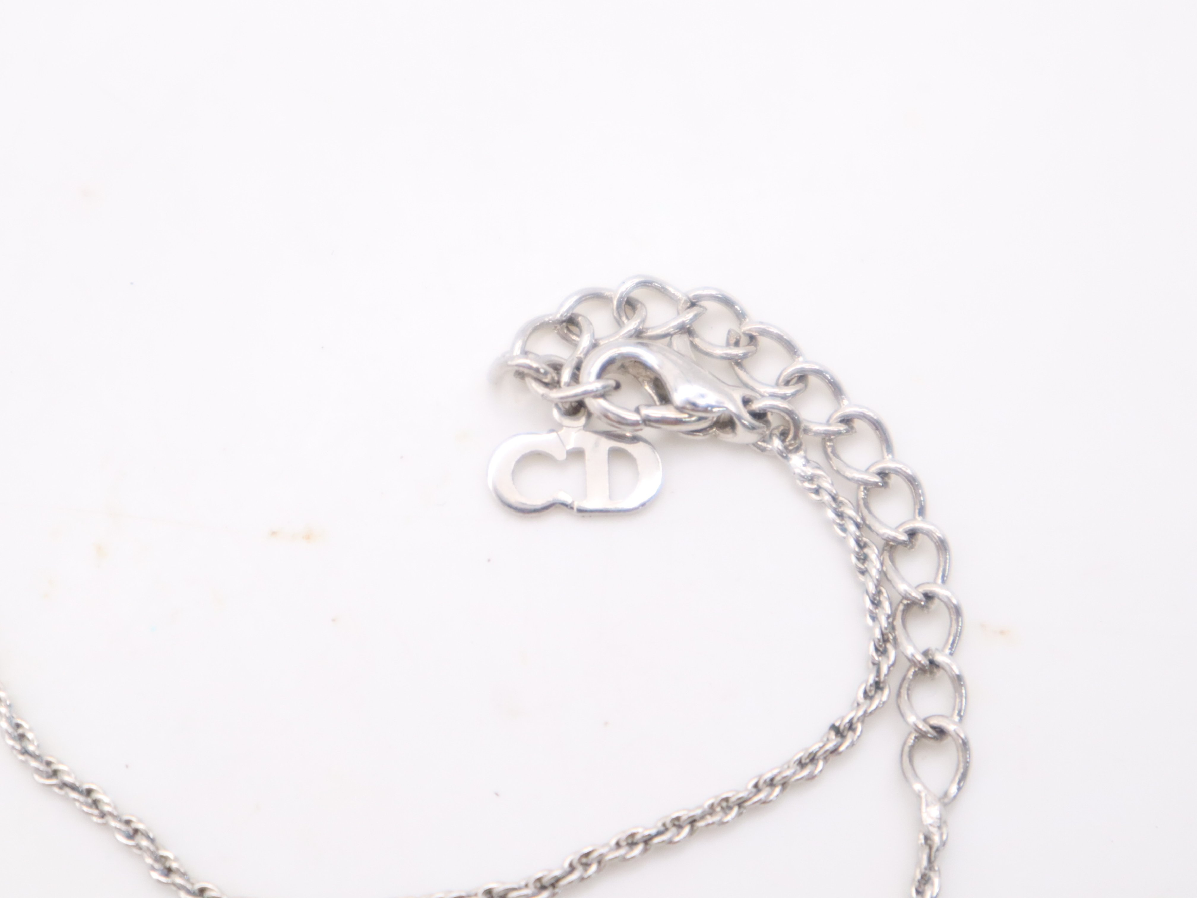SS Oval Pave Necklace — view 9