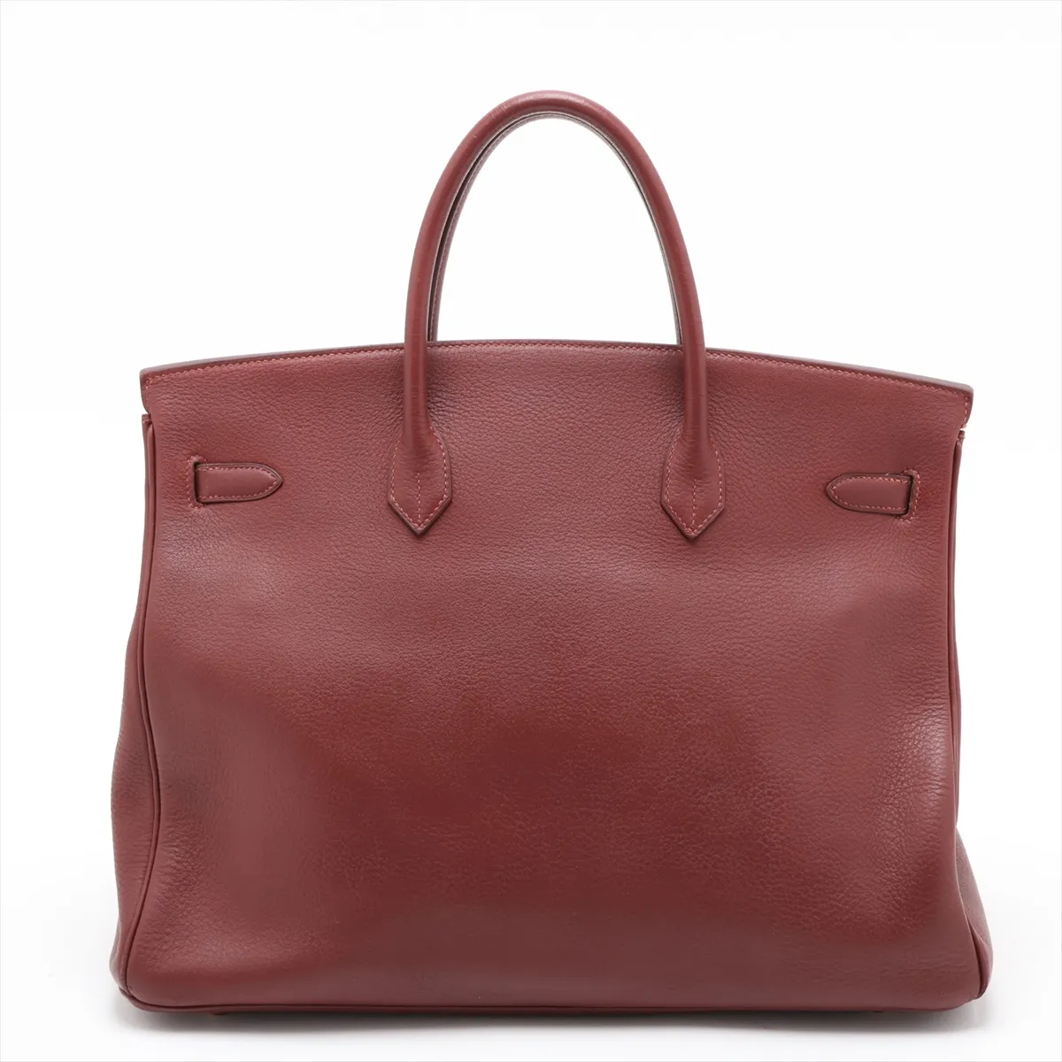 [Individually packaged] Hermes Birkin 40 Letournée, Taurillon Clemence leather, brown, gold hardware, faint engraving. — view 2