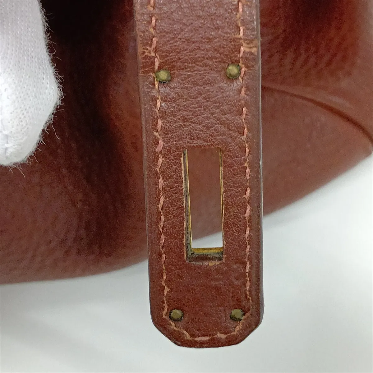 [Individually packaged] Hermes Birkin 40 Letournée, Taurillon Clemence leather, brown, gold hardware, faint engraving. — view 15