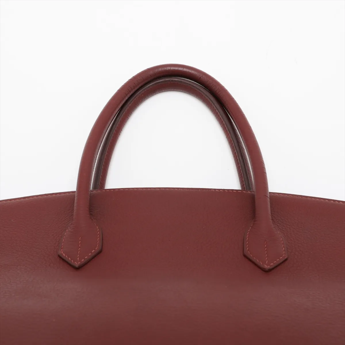 [Individually packaged] Hermes Birkin 40 Letournée, Taurillon Clemence leather, brown, gold hardware, faint engraving. — view 6