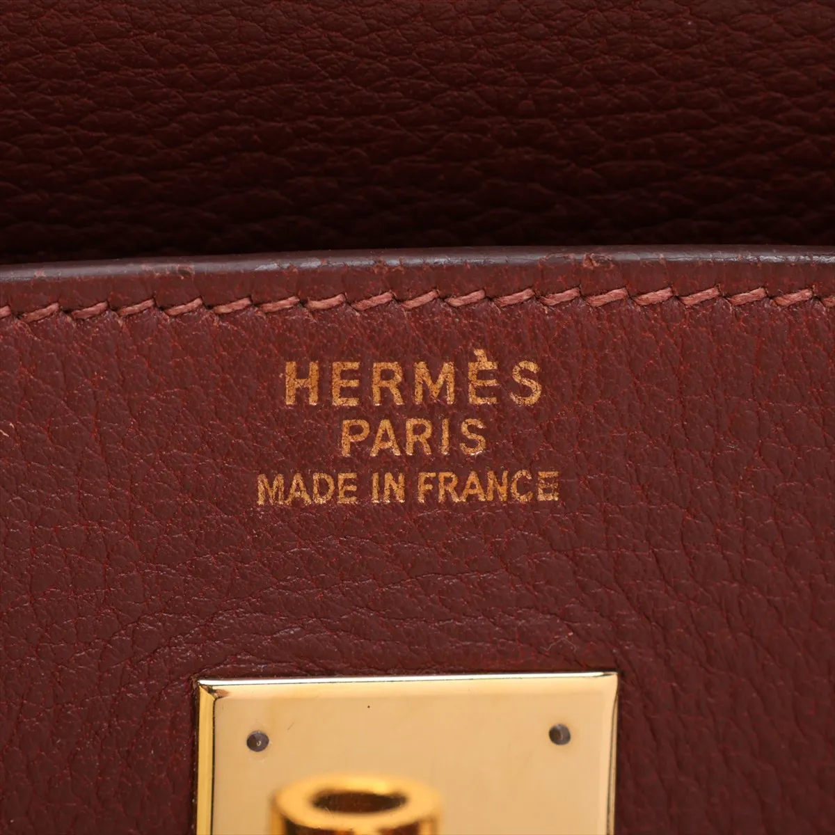 [Individually packaged] Hermes Birkin 40 Letournée, Taurillon Clemence leather, brown, gold hardware, faint engraving. — view 10