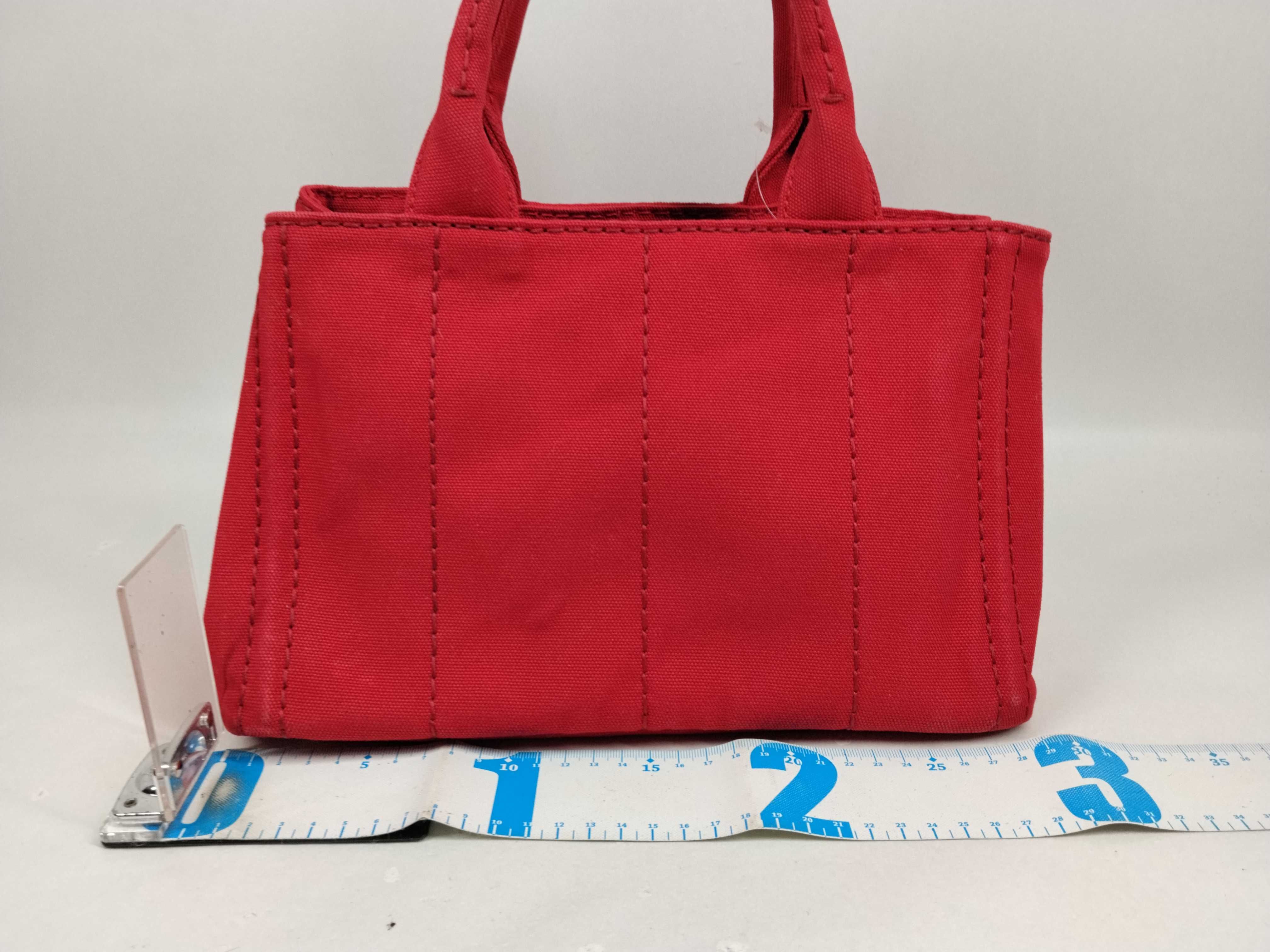 Mini Canapa Denim Red Tote Bag — view 2