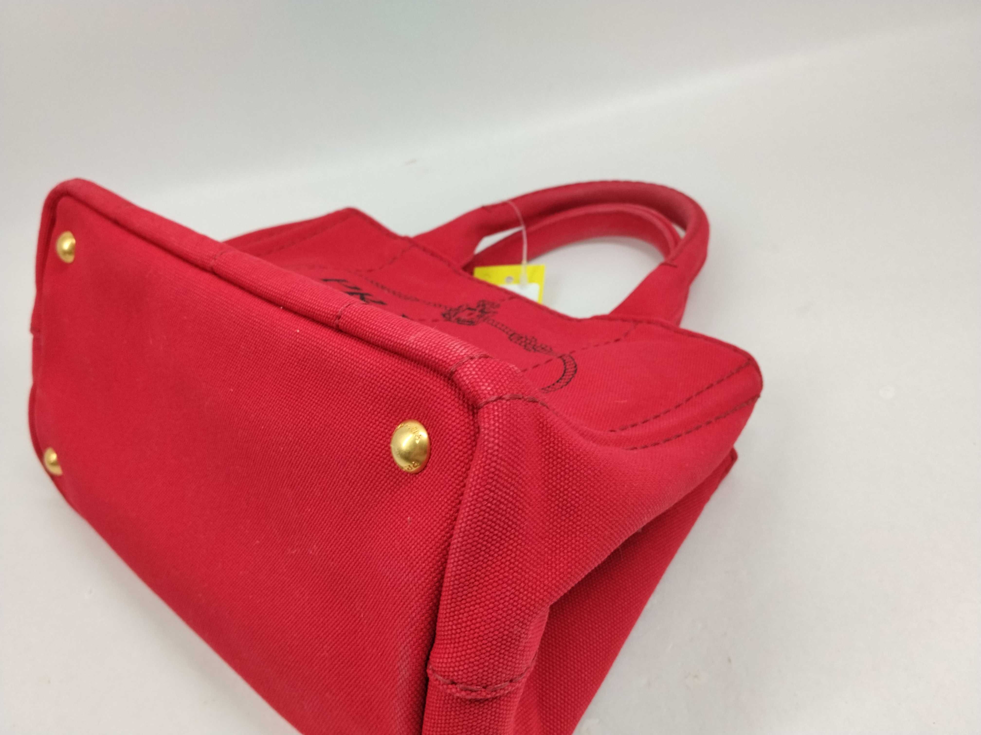 Mini Canapa Denim Red Tote Bag — view 6