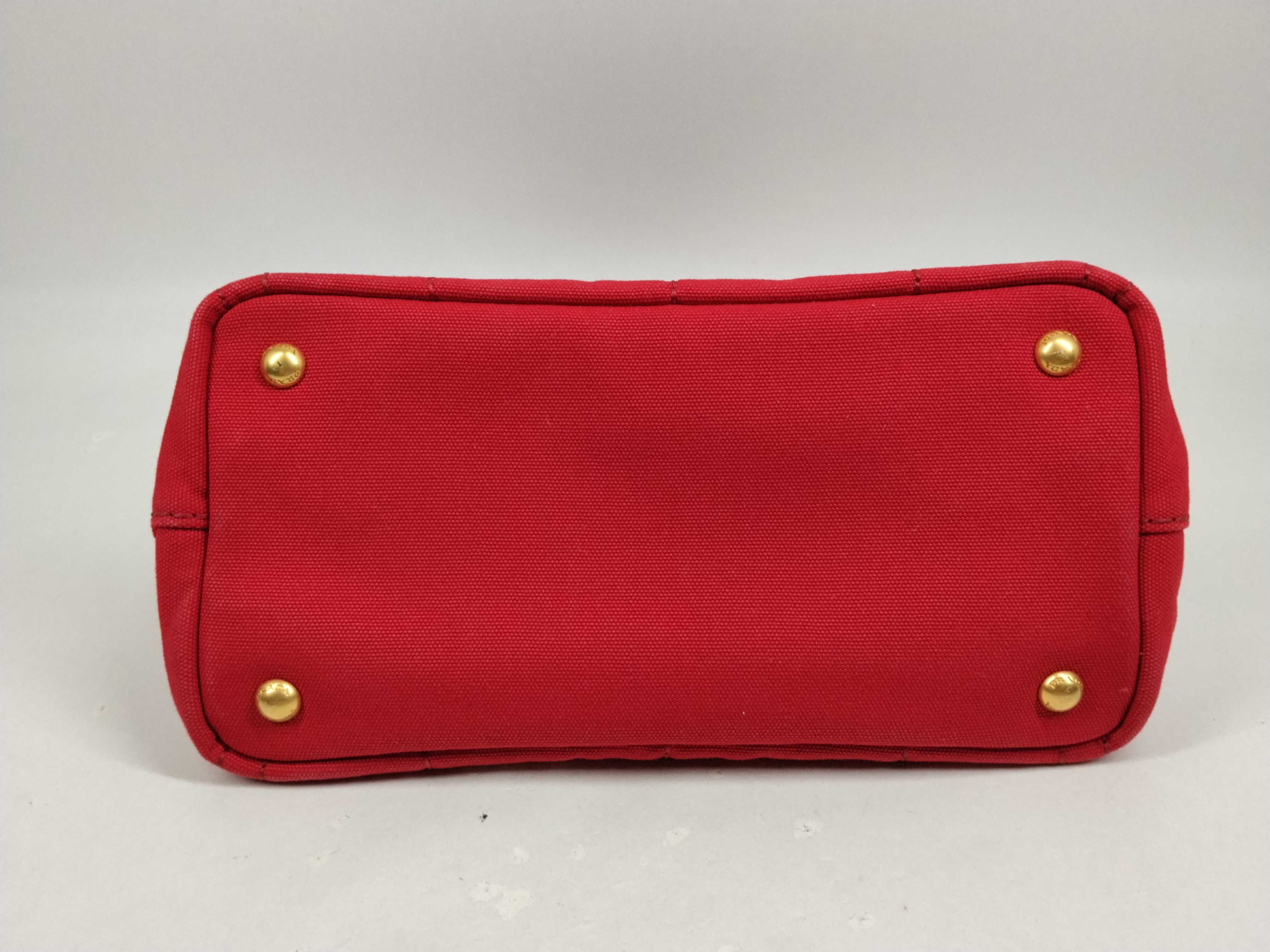 Mini Canapa Denim Red Tote Bag — view 7