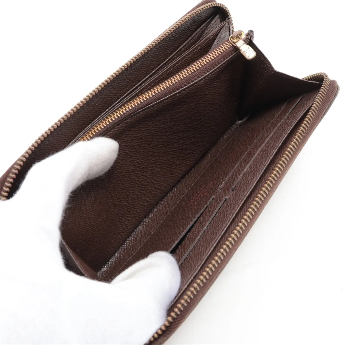 Damier Zippy Wallet N60015 CA0049 Brown Round Zip Wallet — view 8