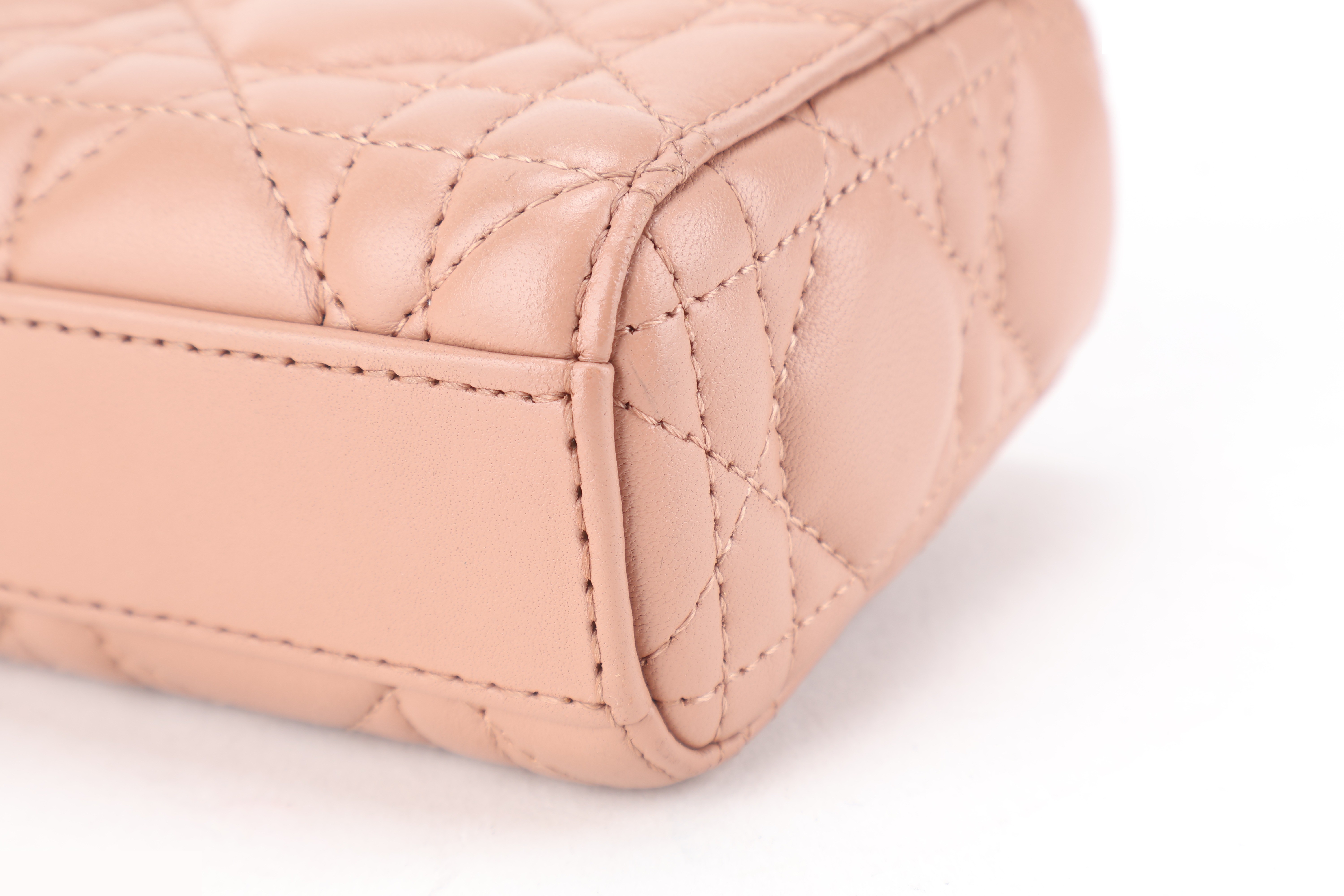 D JOY MICRO BEIGE LAMBSKIN GHW — view 5