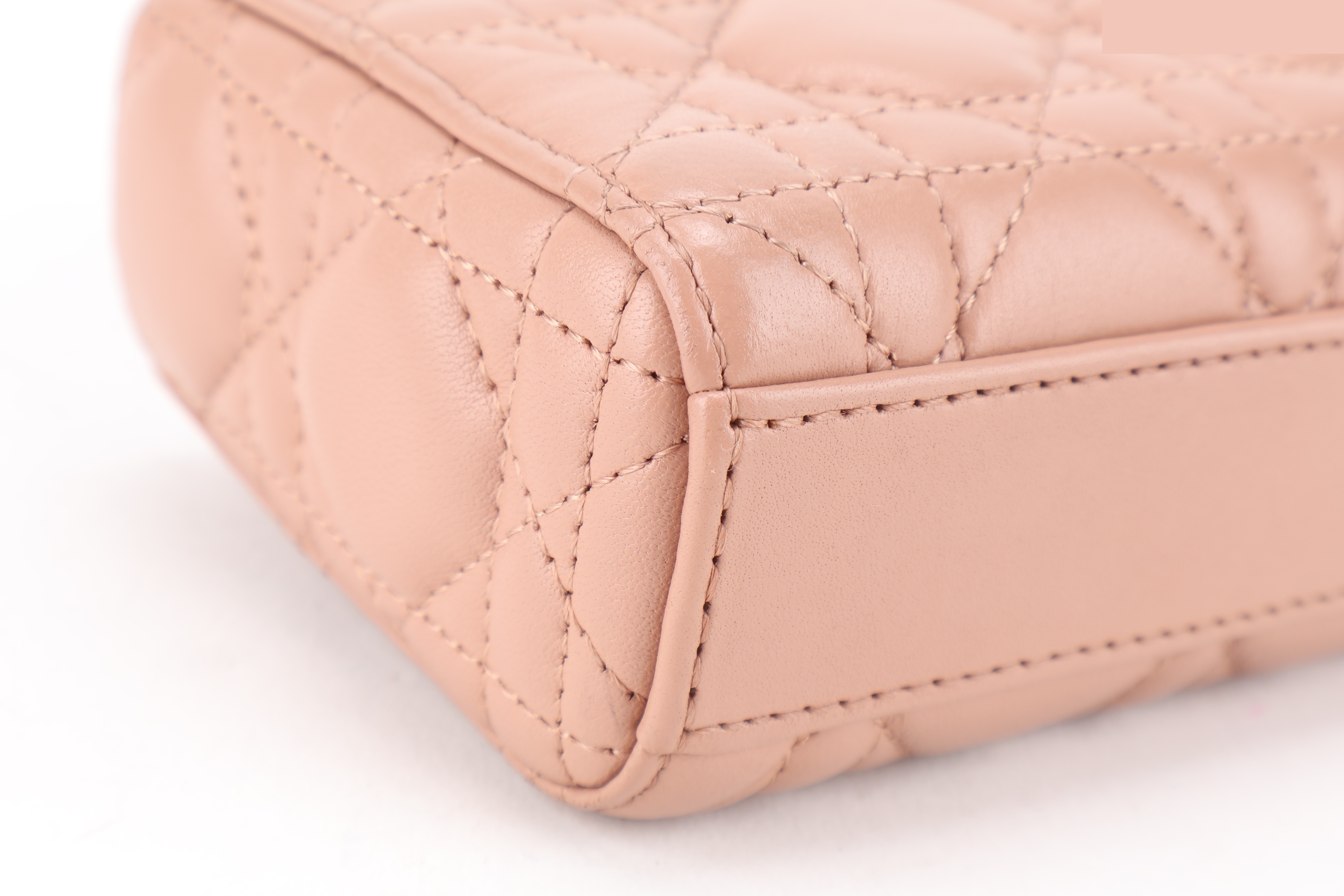 D JOY MICRO BEIGE LAMBSKIN GHW — view 6