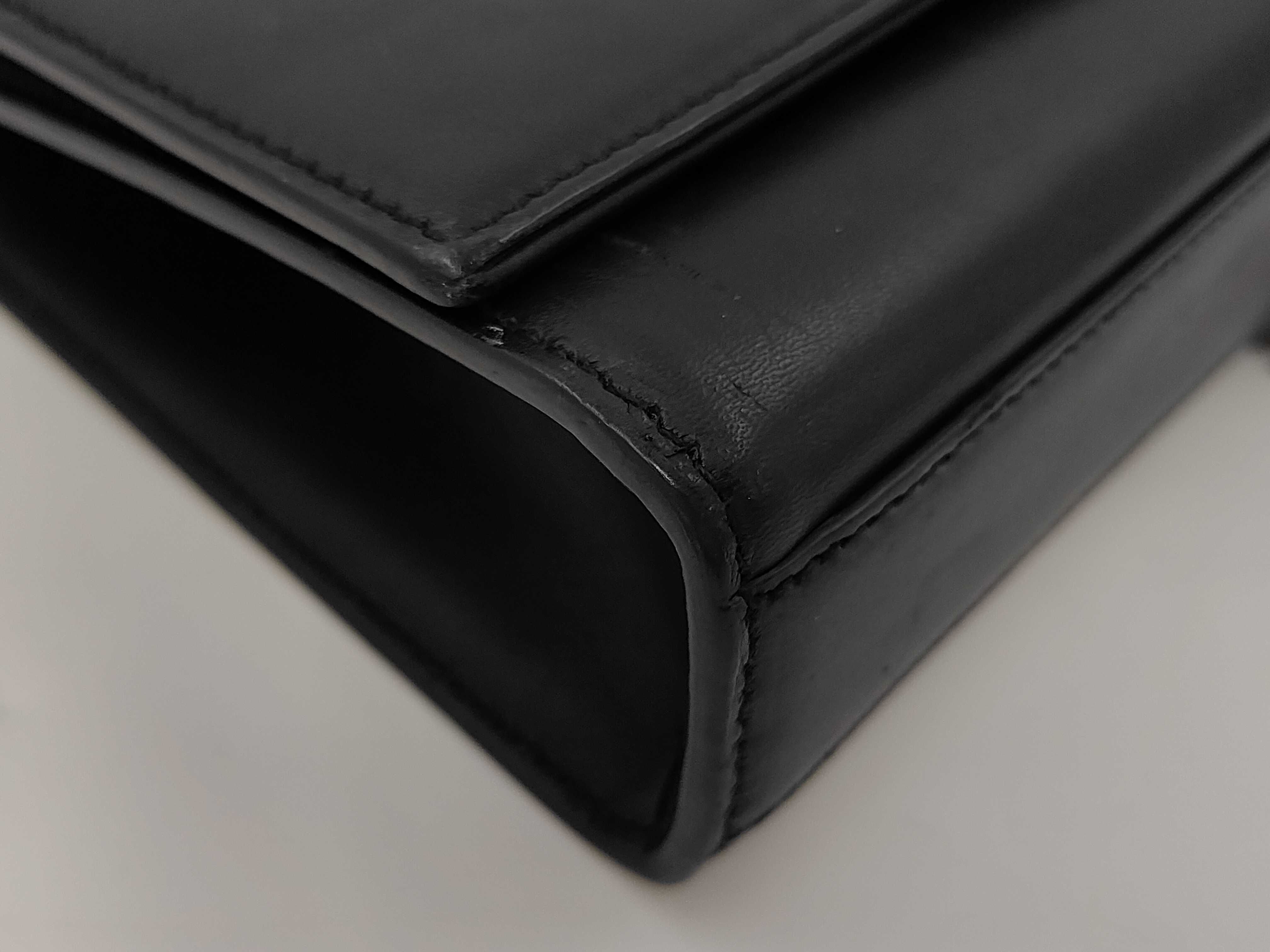 Leather Kate Shoulder Bag, Black Shoulder Bag — view 3