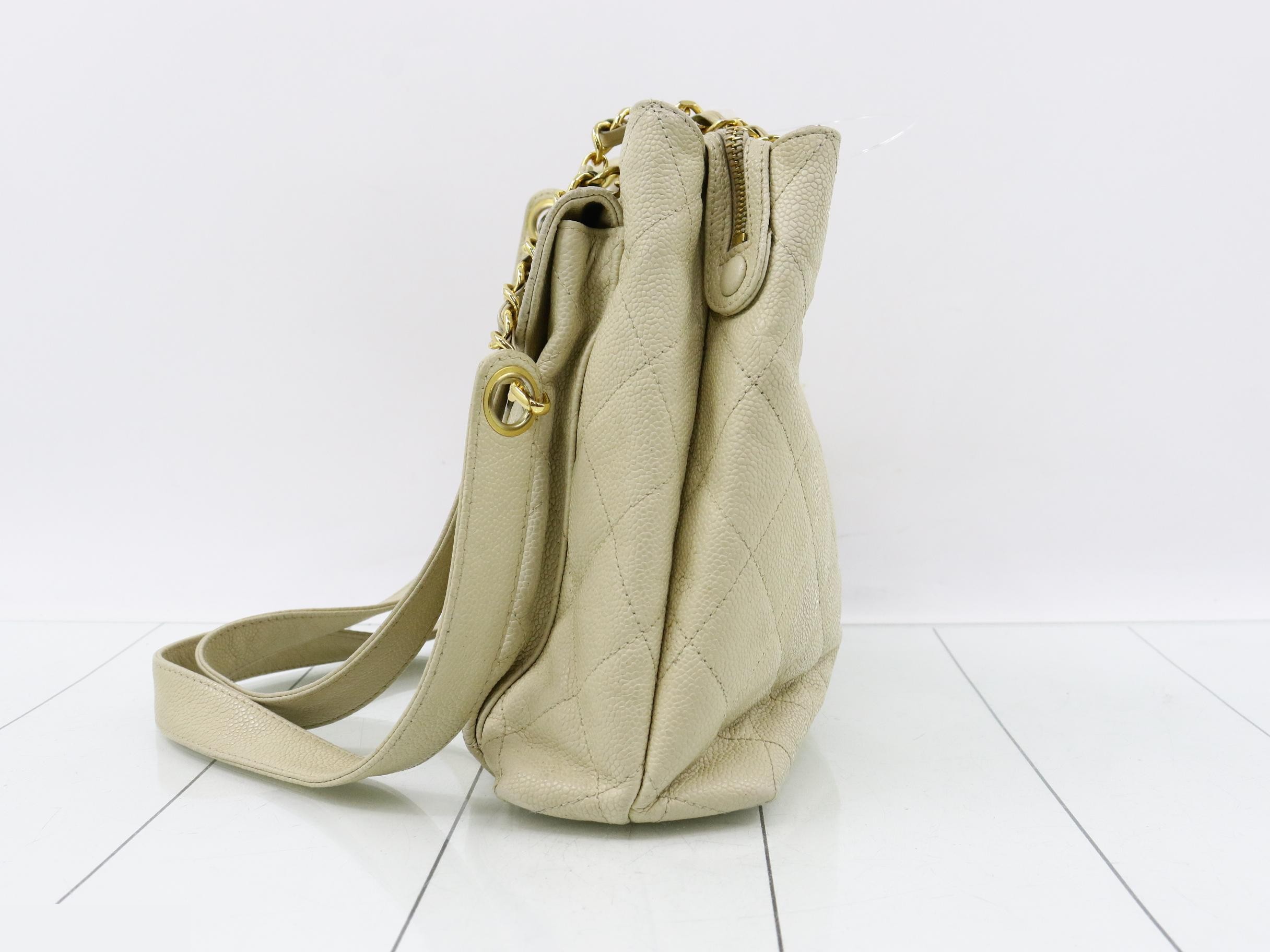 Matelassé Caviar Chain Shoulder Bag with Seal Card — view 3