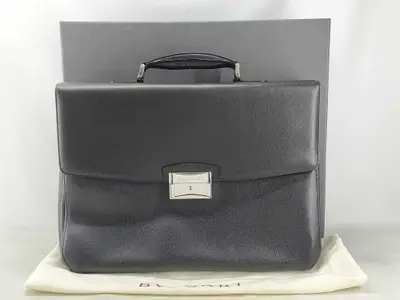 Smooth Leather Document Bag Business Bag