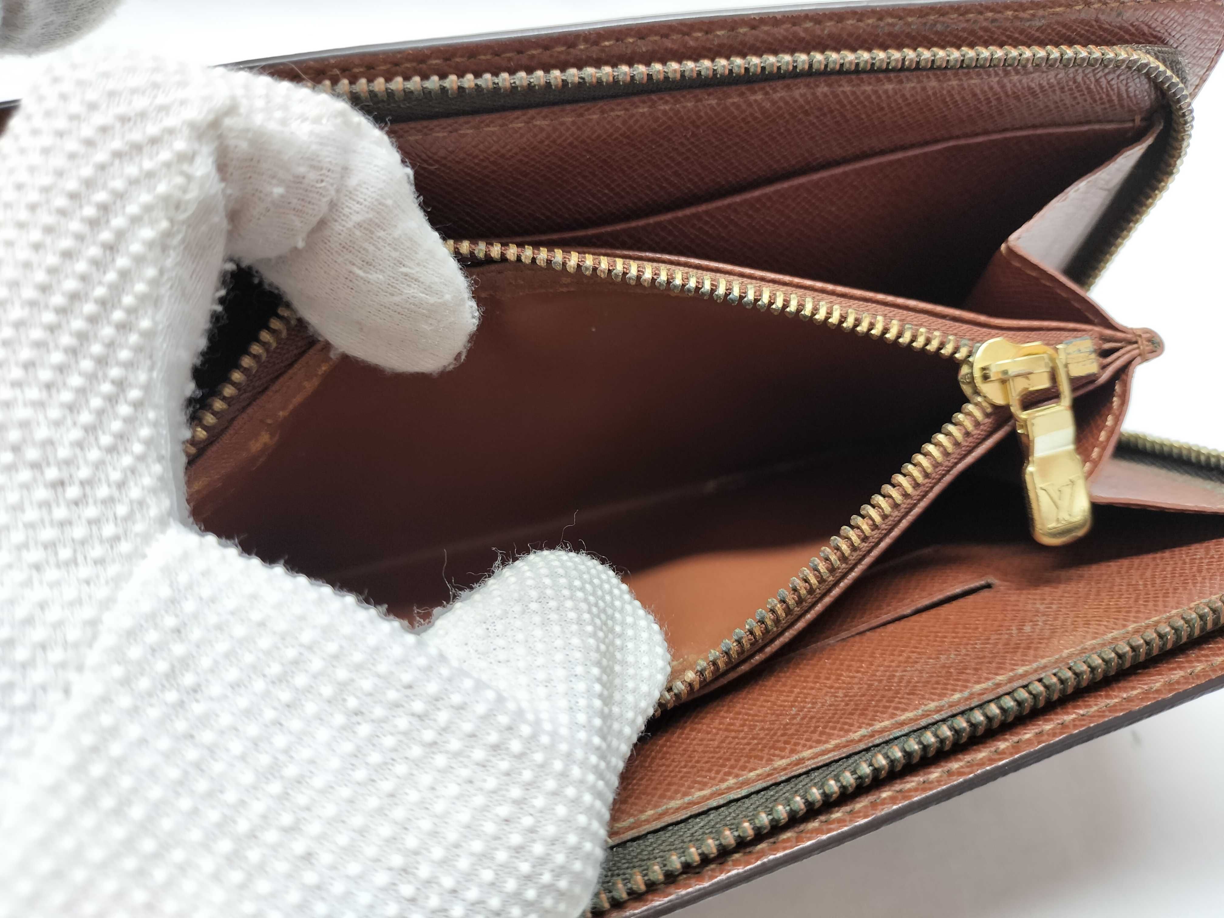 Monogram Portemonnaie Zip M61727 Brown Round Zip Long Wallet — view 14