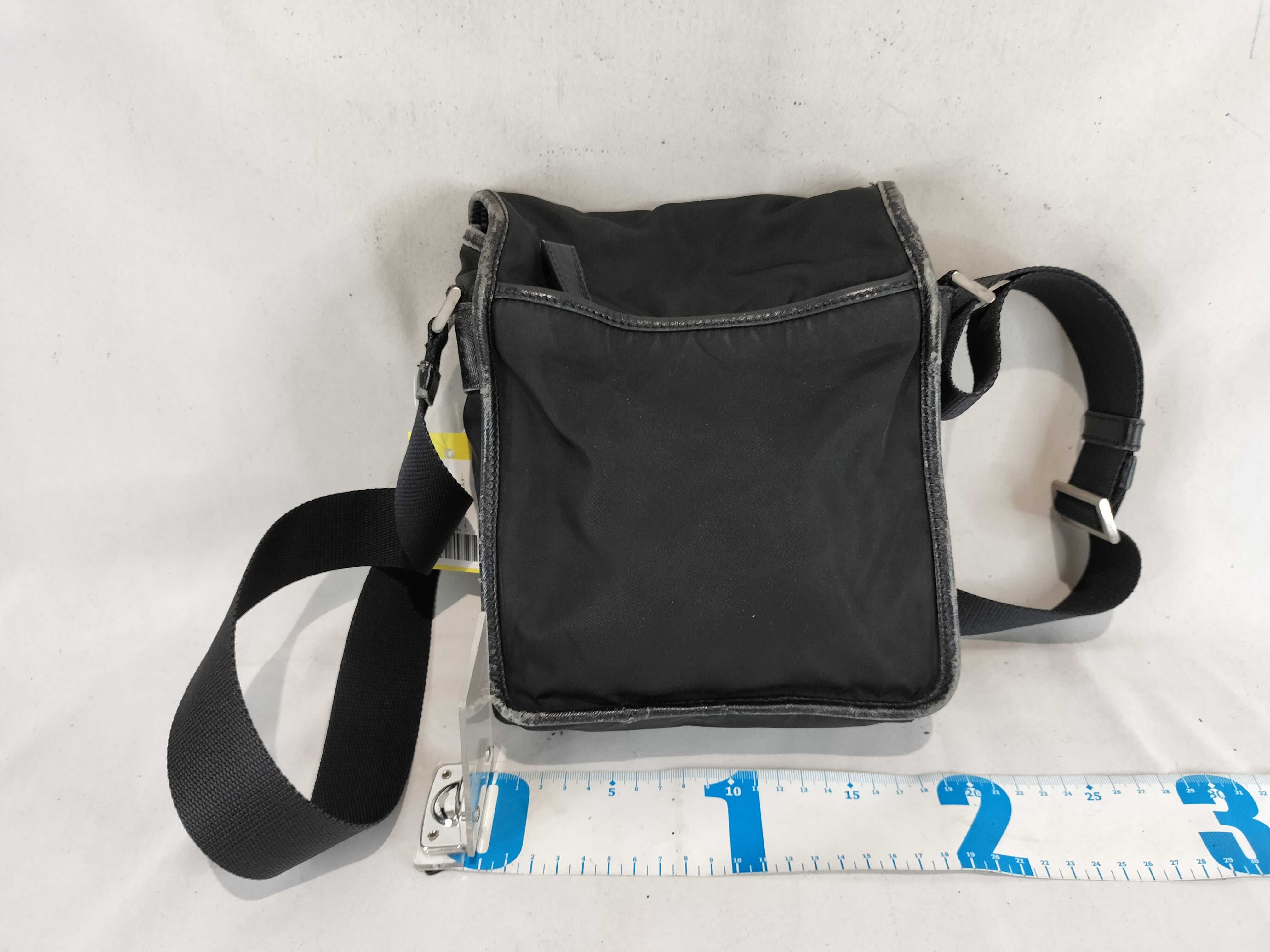 Nylon Leather Flap Shoulder Bag — view 2