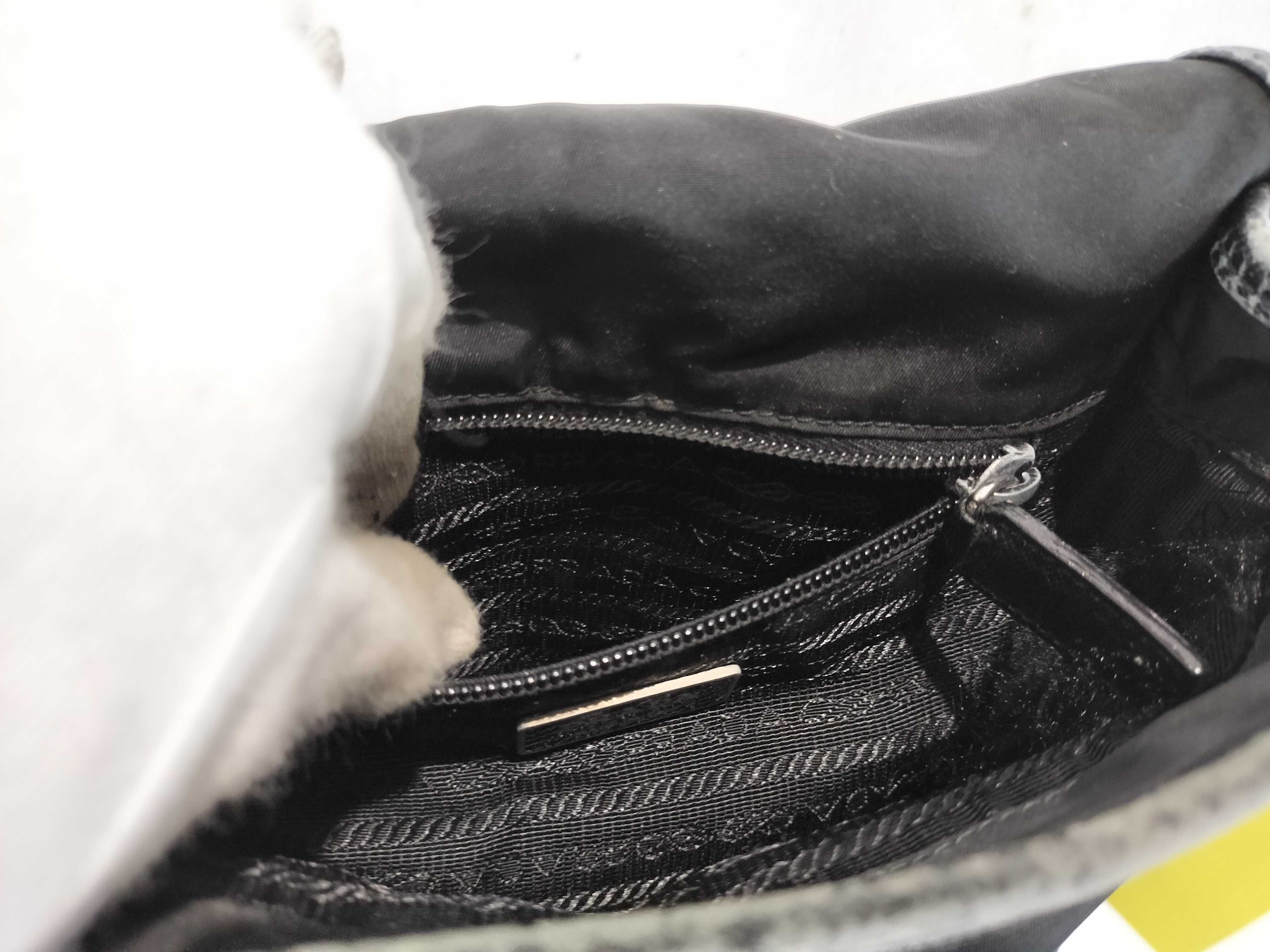 Nylon Leather Flap Shoulder Bag — view 11