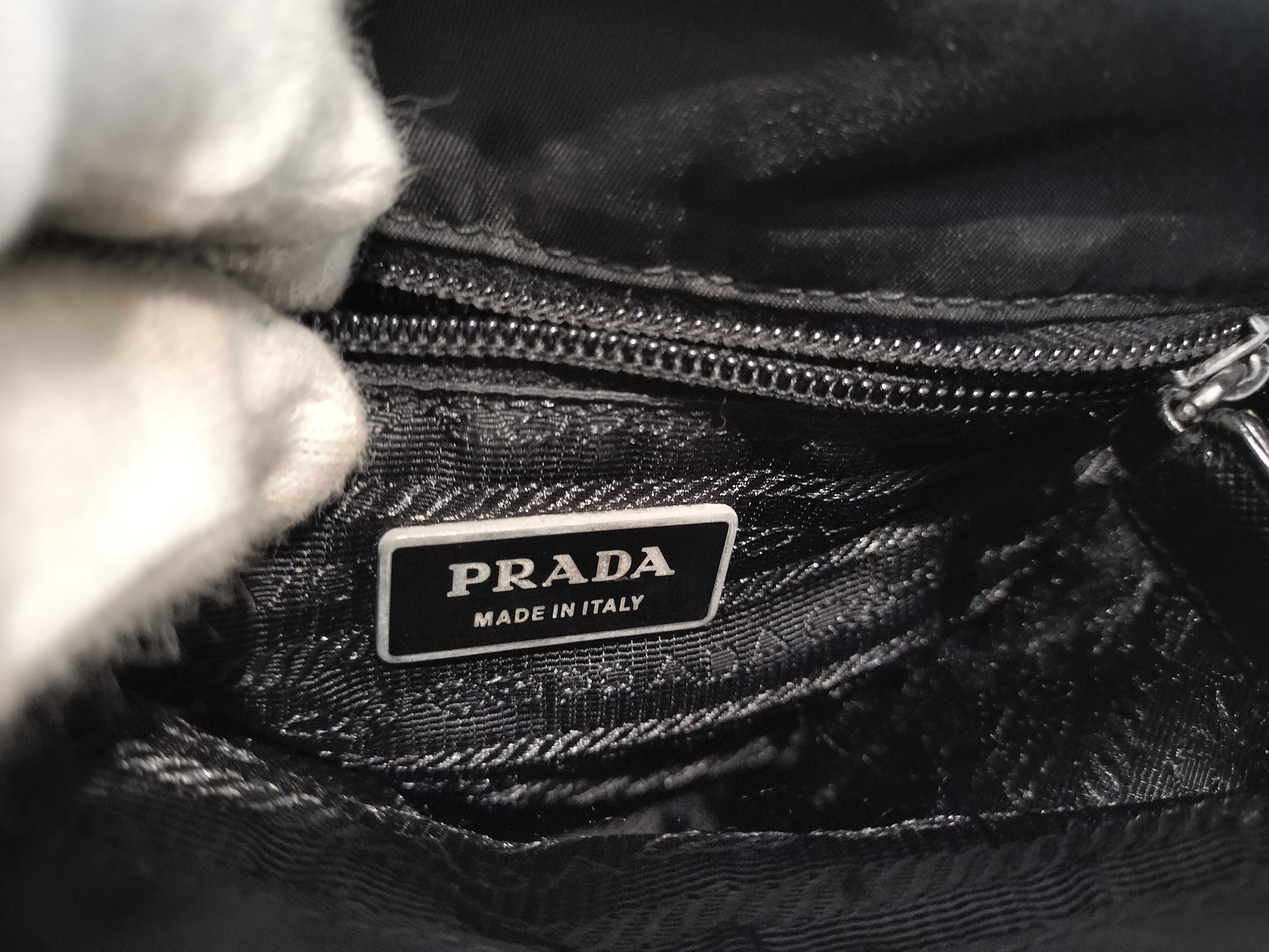 Nylon Leather Flap Shoulder Bag — view 12